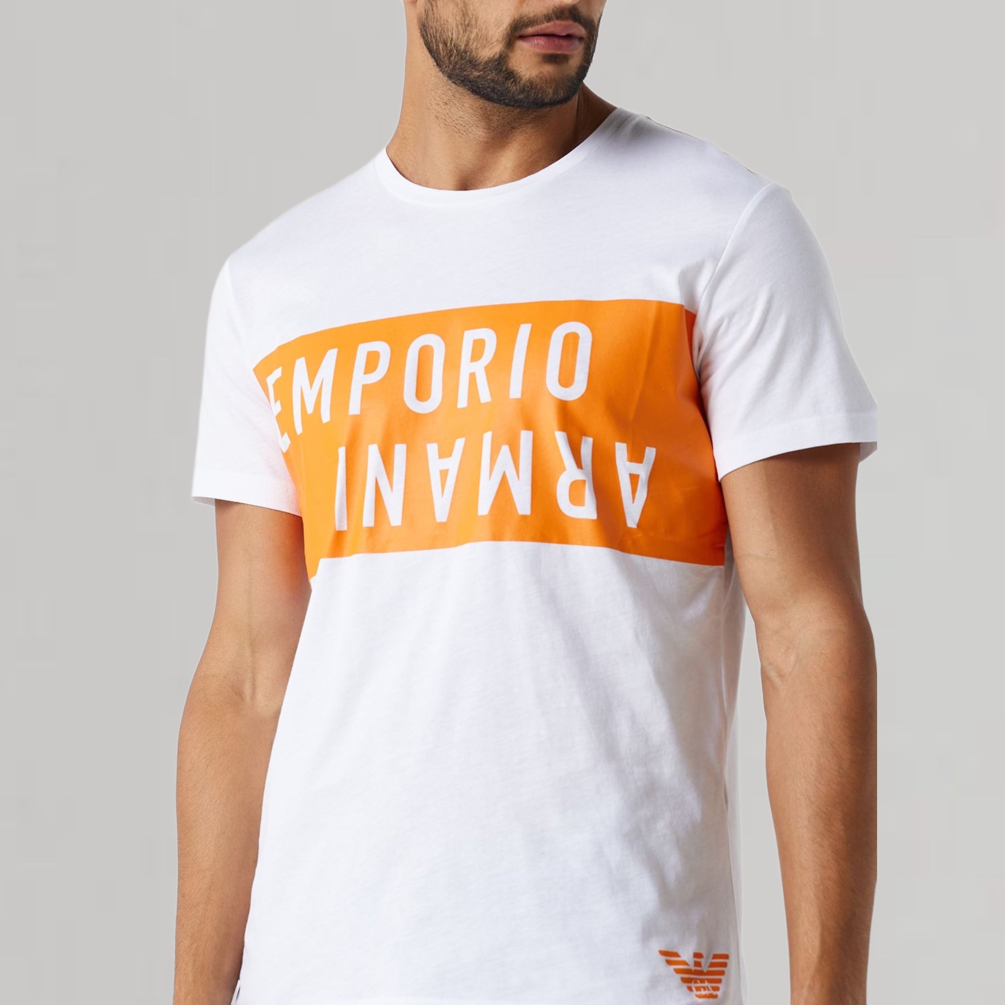 Мъжка тениска Emporio Armani бяла 211818 4R476