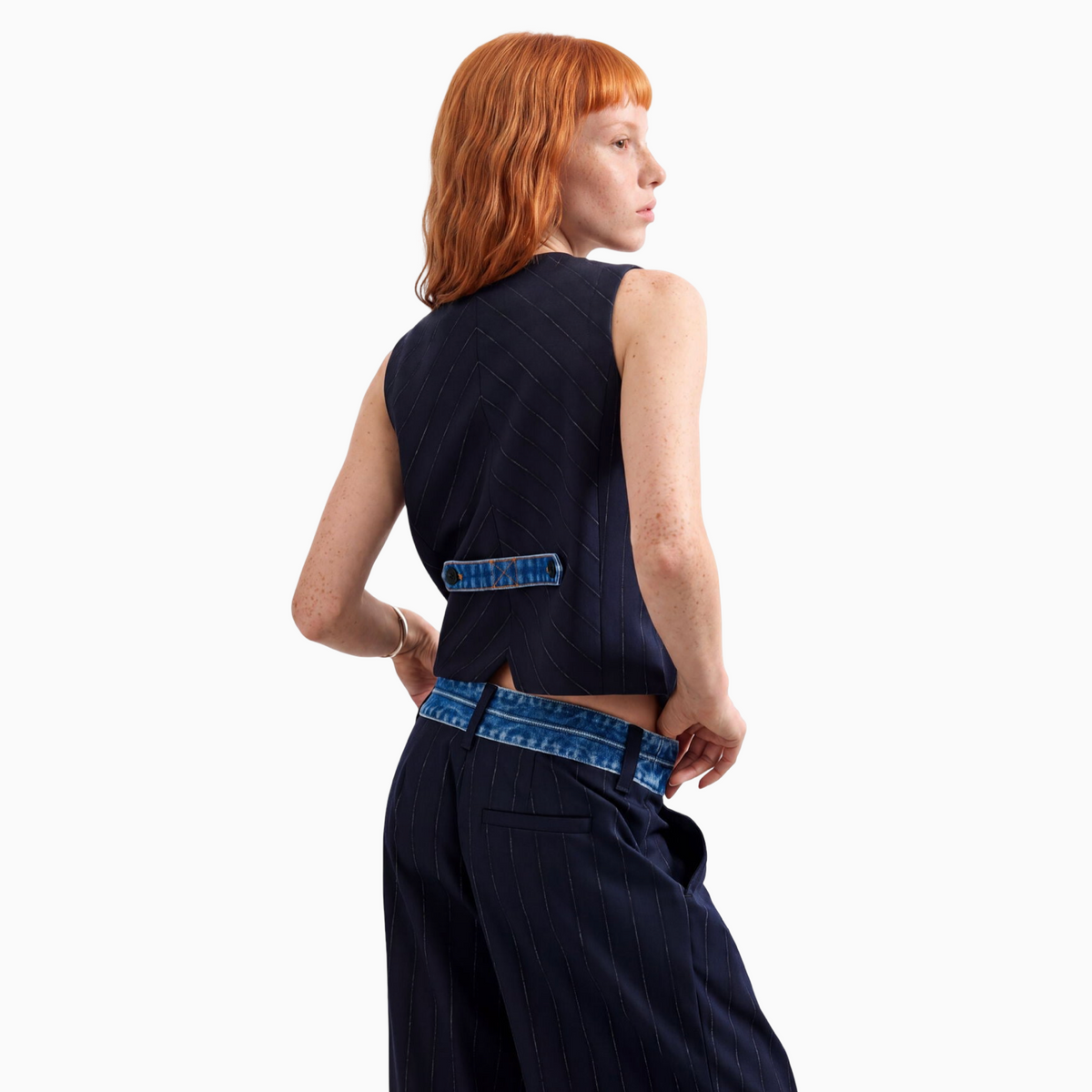 Дамски елек Desigual Women Vest 26WWEW15 5032 Back View