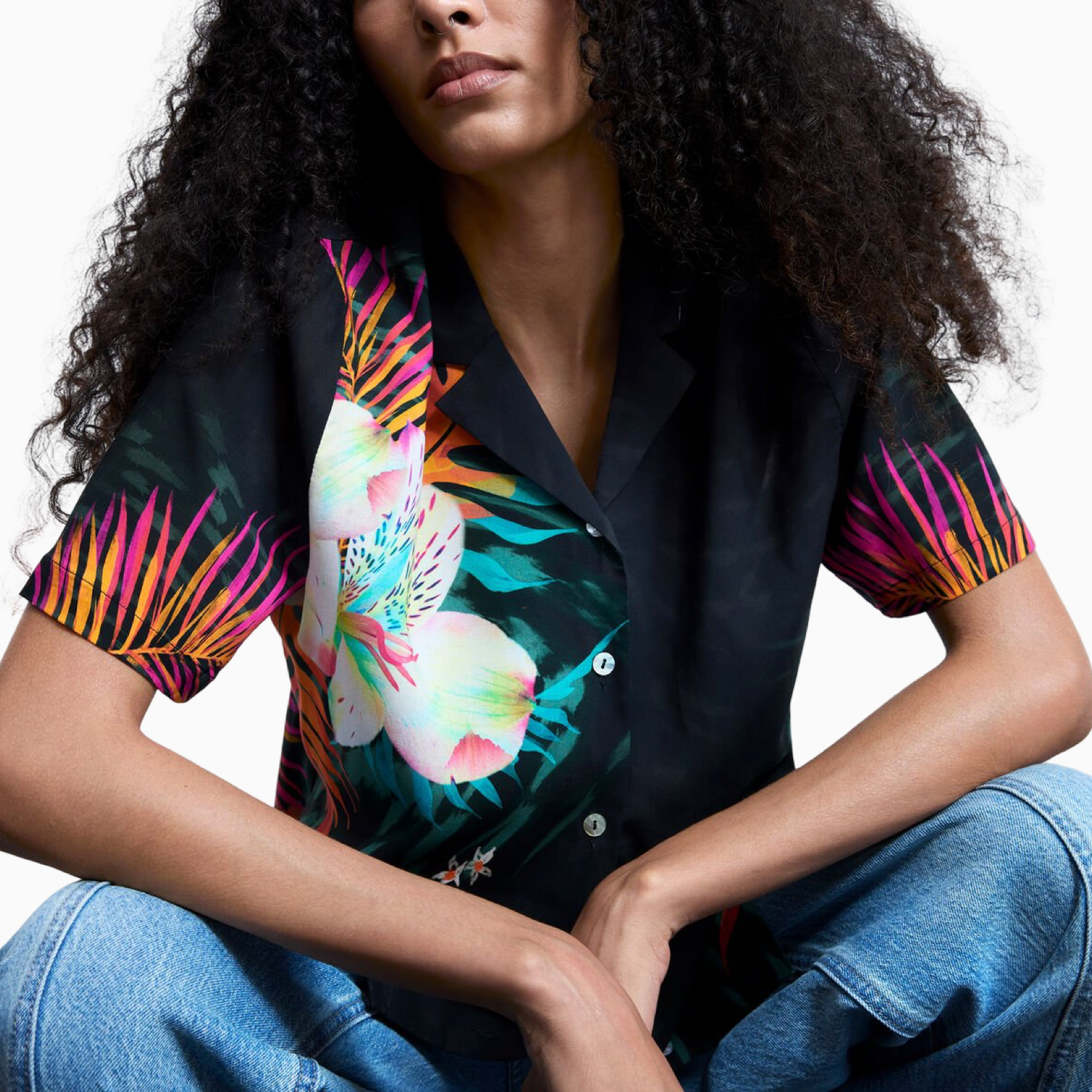 Дамска риза Desigual Women Shirt 26SWCW36 2000 Close-Up