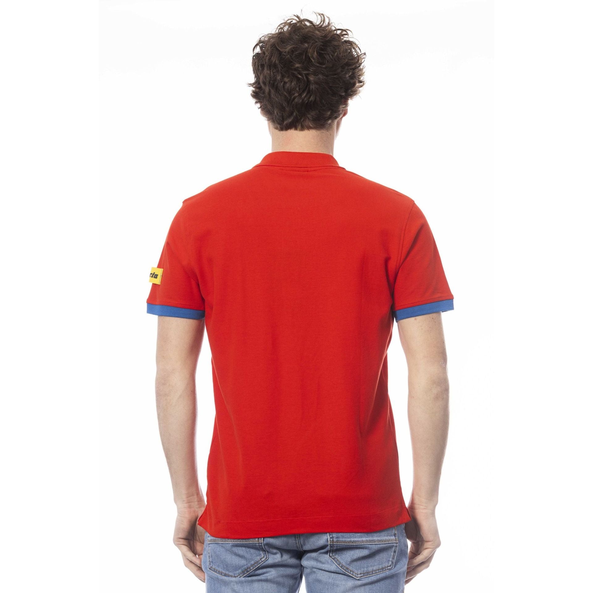 Мъжка поло тениска в червено Men’s polo shirt Invicta in Red 4452284U 3ROSSO Back view