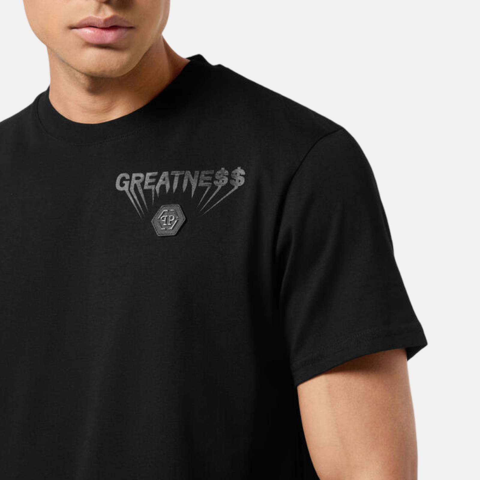 Philipp Plein Greatness Men T-Shirt AAEC MTK8746 PJY002N 0202 Close-Up