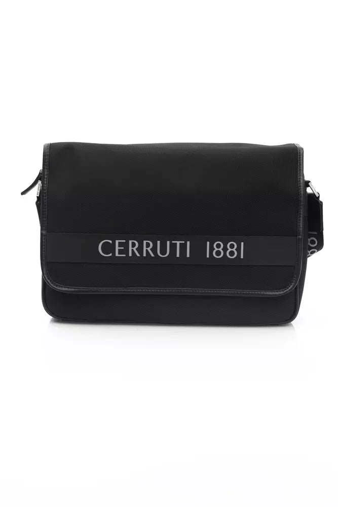 Черна найлонова мъжка чанта Cerruti 1881