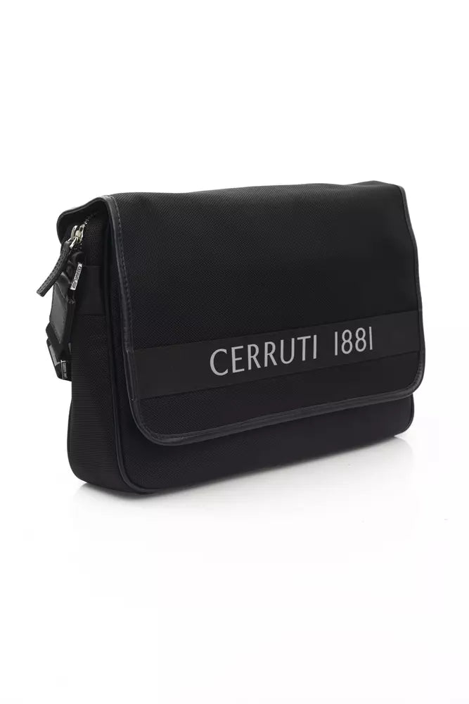 Черна найлонова мъжка чанта Cerruti 1881