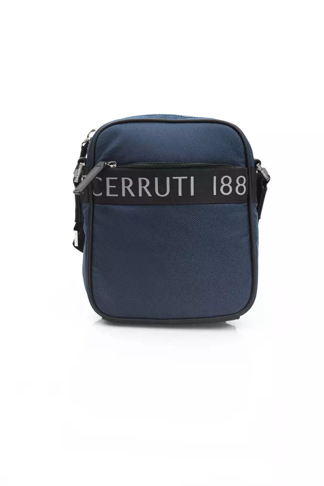 Синя найлонова мъжка чанта Cerruti 1881
