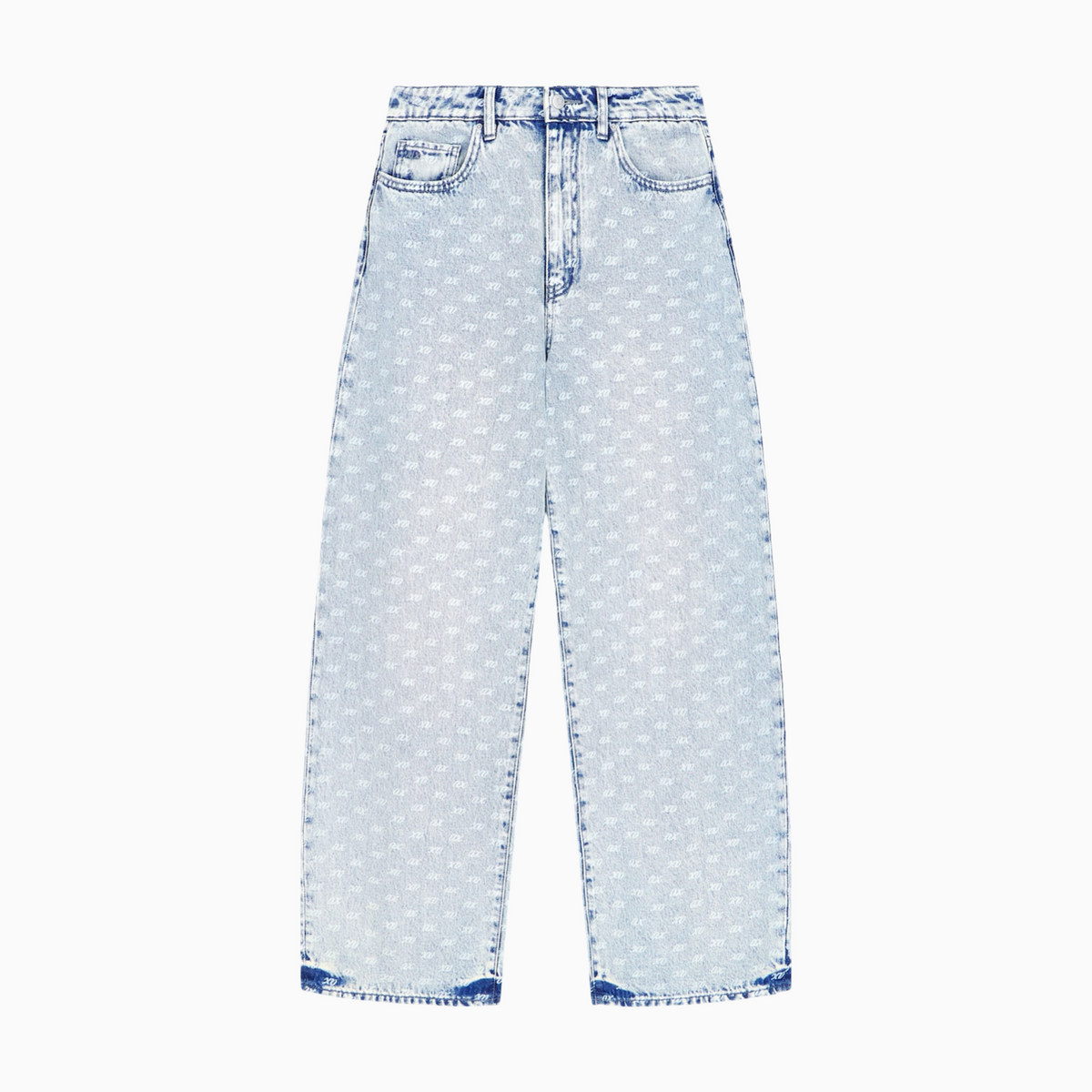 Дамски дънков панталон Armani Exchange Women Oversized Denim Trousers XM000100 AF25777 FB010 Front View