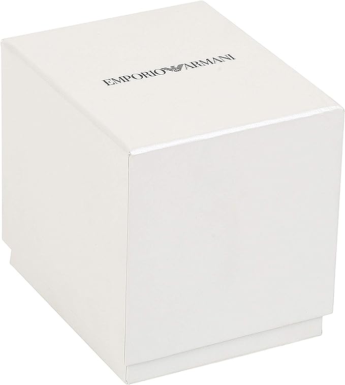 Emporio Armani Елегантен двуцветен часовник Crystal Pave