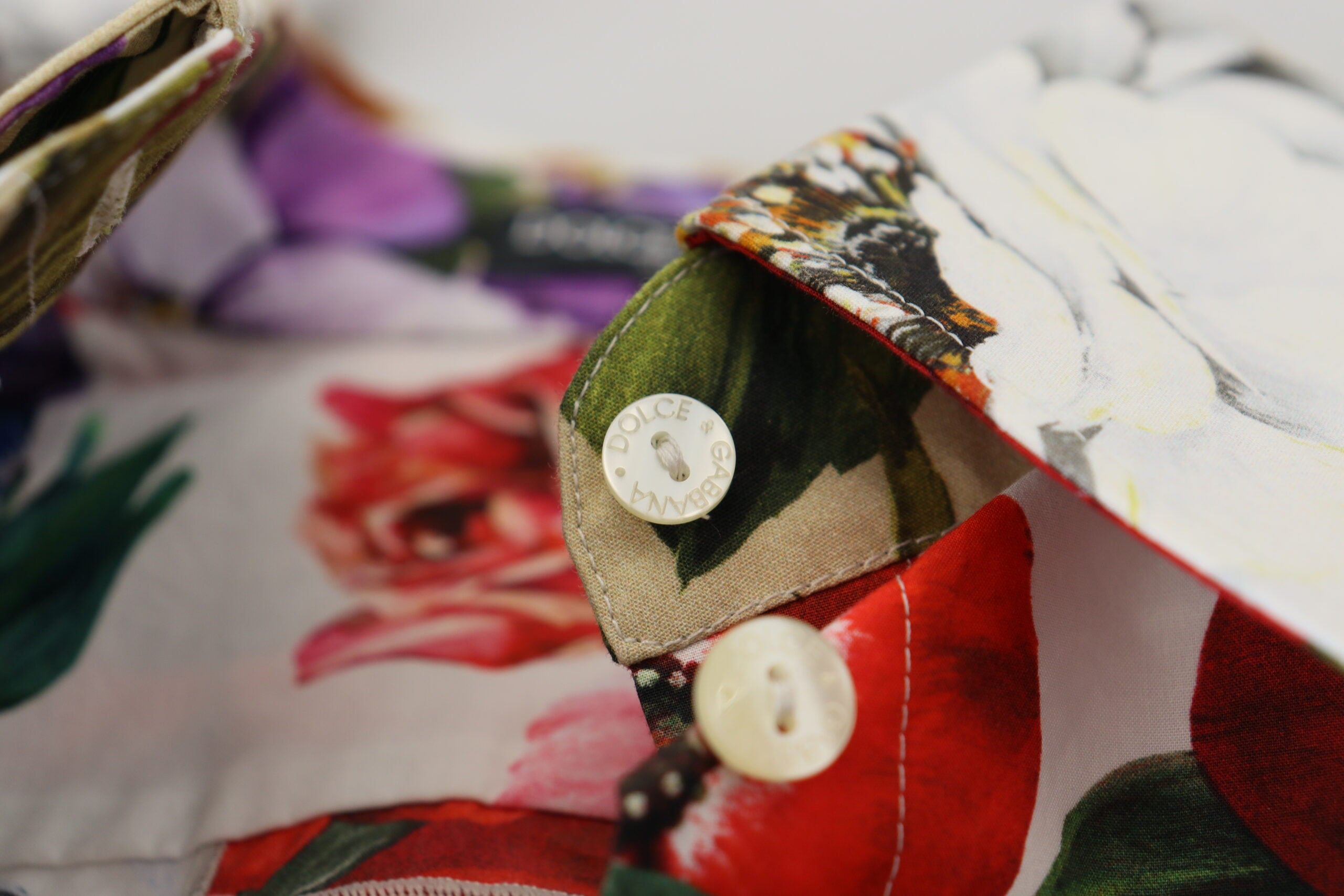 Елегантно памучно горнище с дълъг ръкав на цветя Dolce & Gabbana