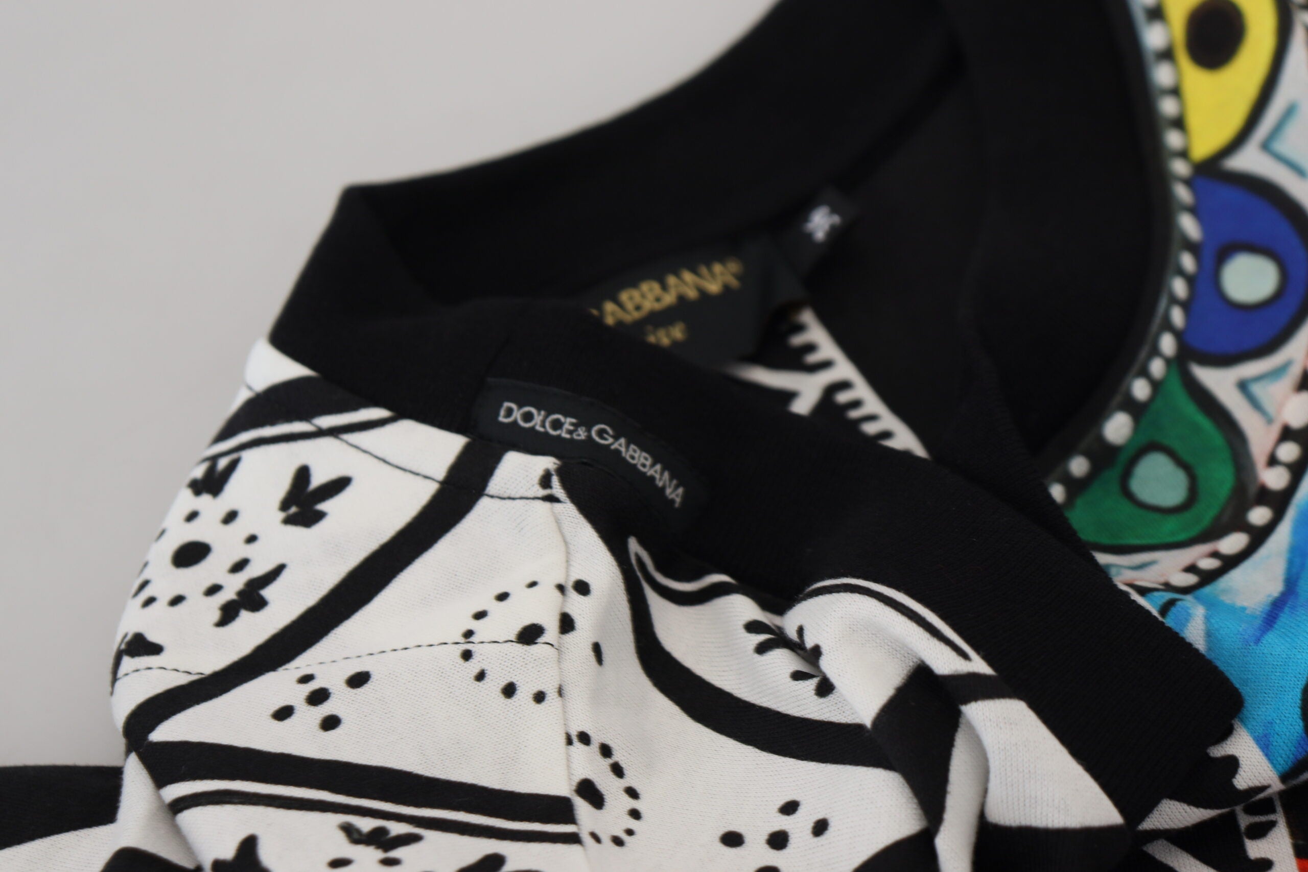 Елегантна многоцветна памучна ежедневна тениска Dolce & Gabbana