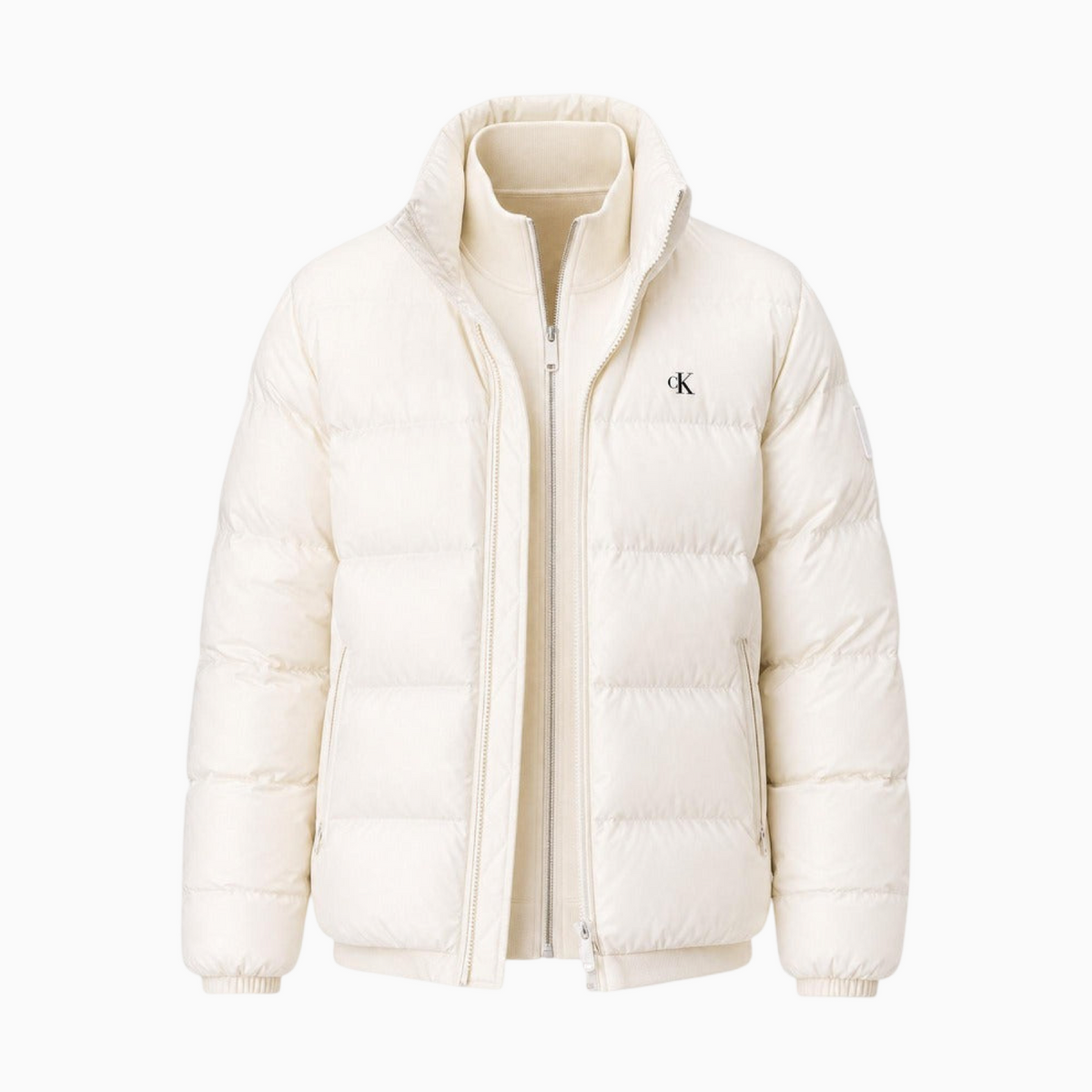 Мъжко бяло яке Calvin Klein Jeans Men Jacket LV04RG515G YAF Front View
