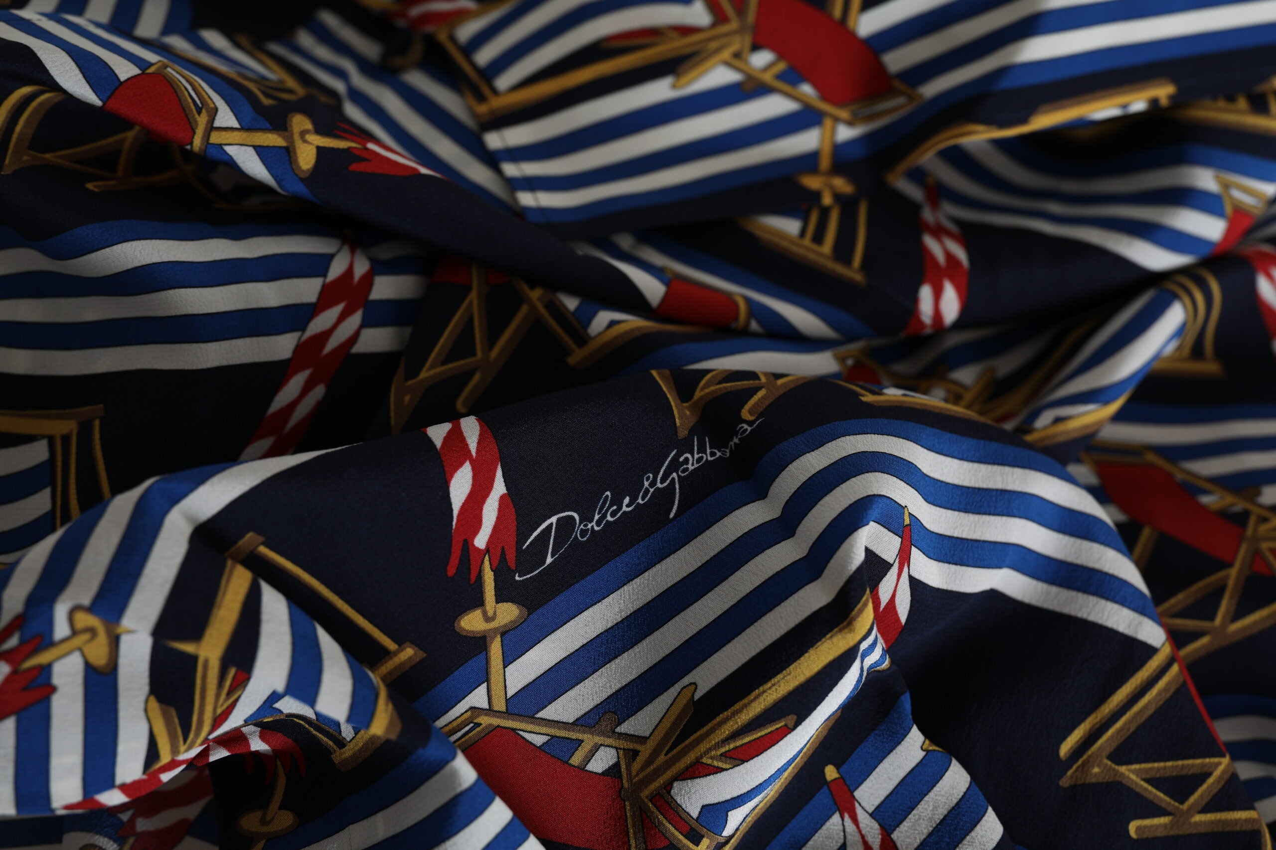 Dolce & Gabbana Елегантна многоцветна копринена ежедневна риза