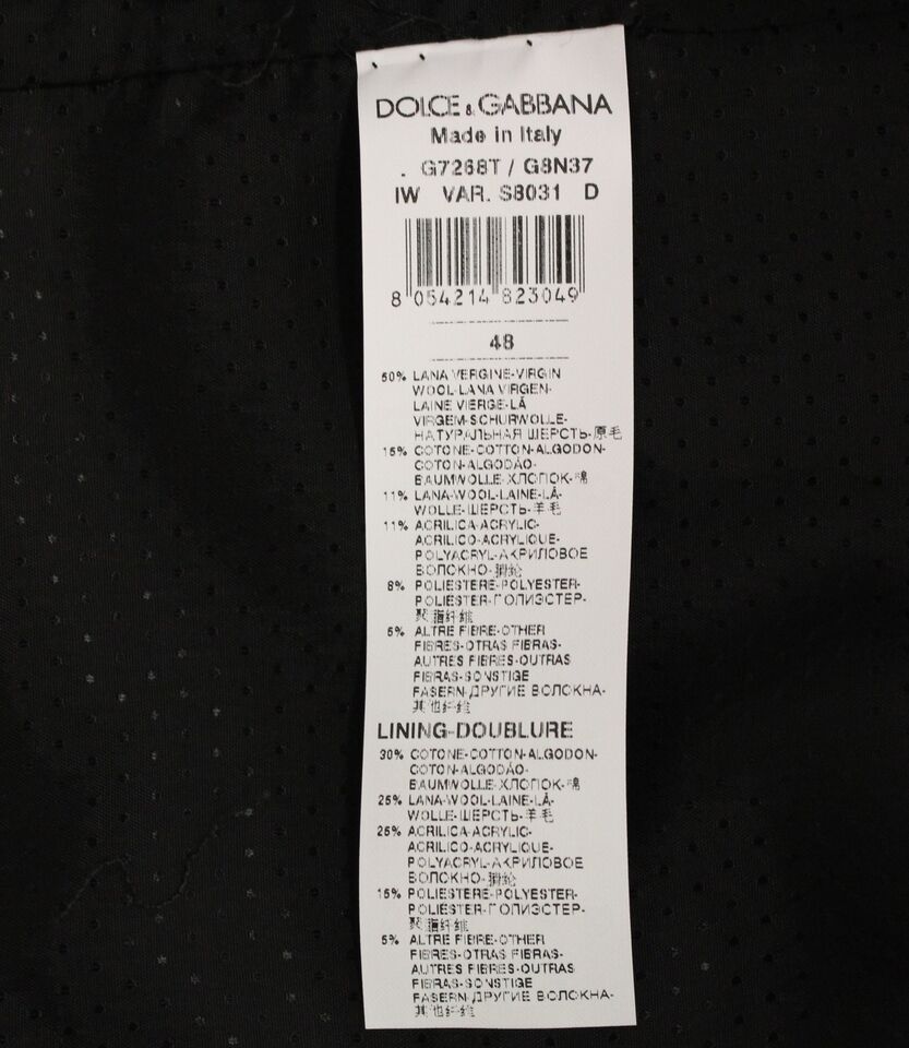 Dolce & Gabbana Елегантен елек от сива вълнена рокля