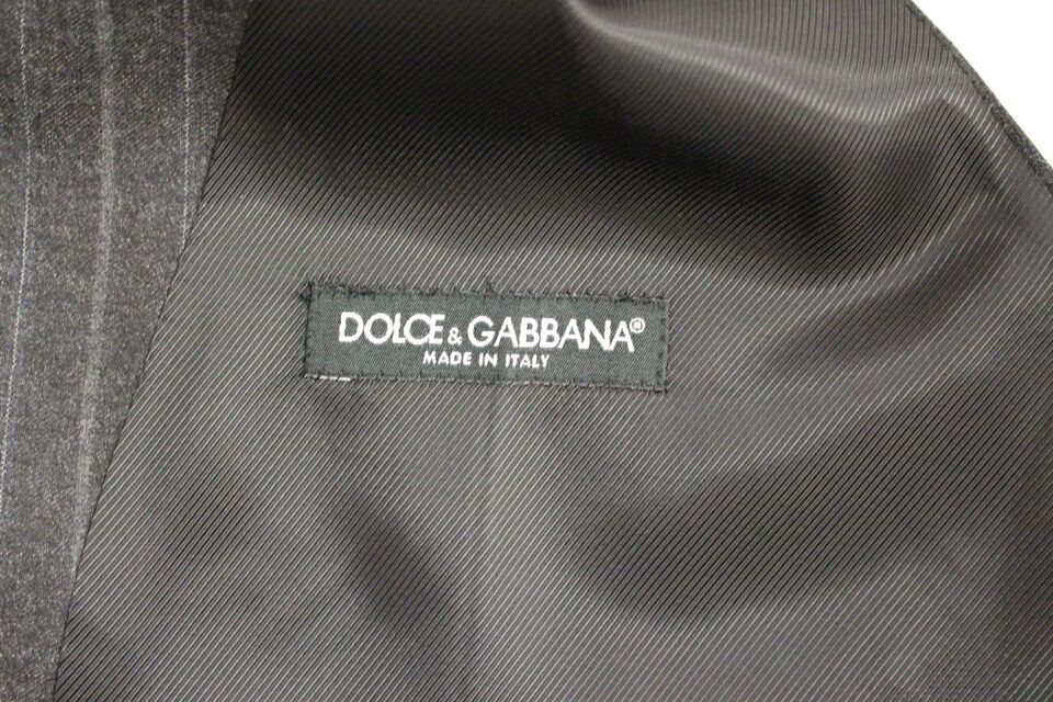 Елегантна рокля на сиви райета Dolce & Gabbana