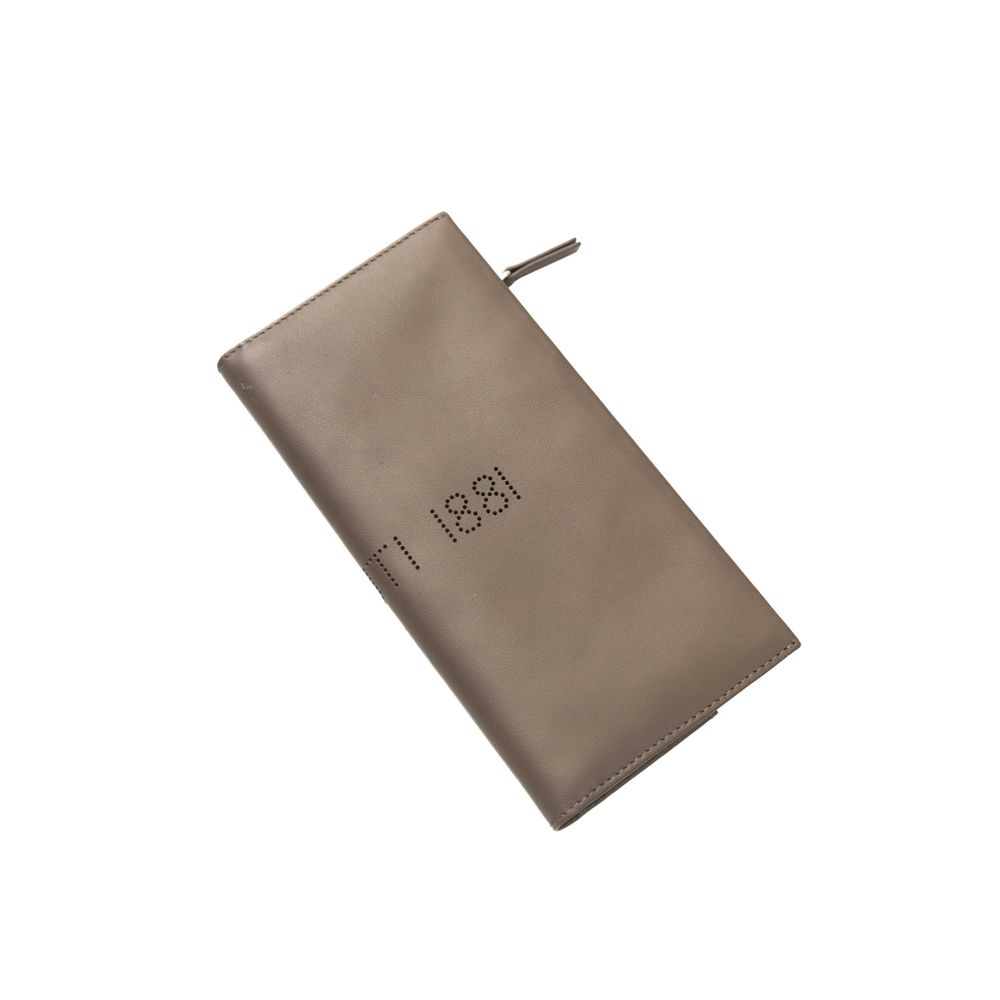 Кафяв кожен мъжки портфейл Cerruti 1881