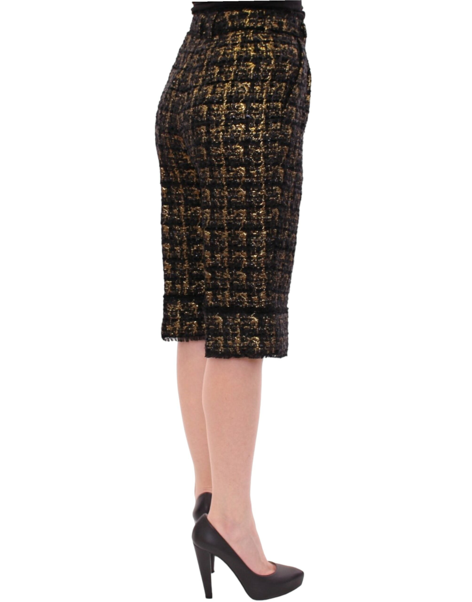 Dolce & Gabbana Елегантни дизайнерски тъкани шорти