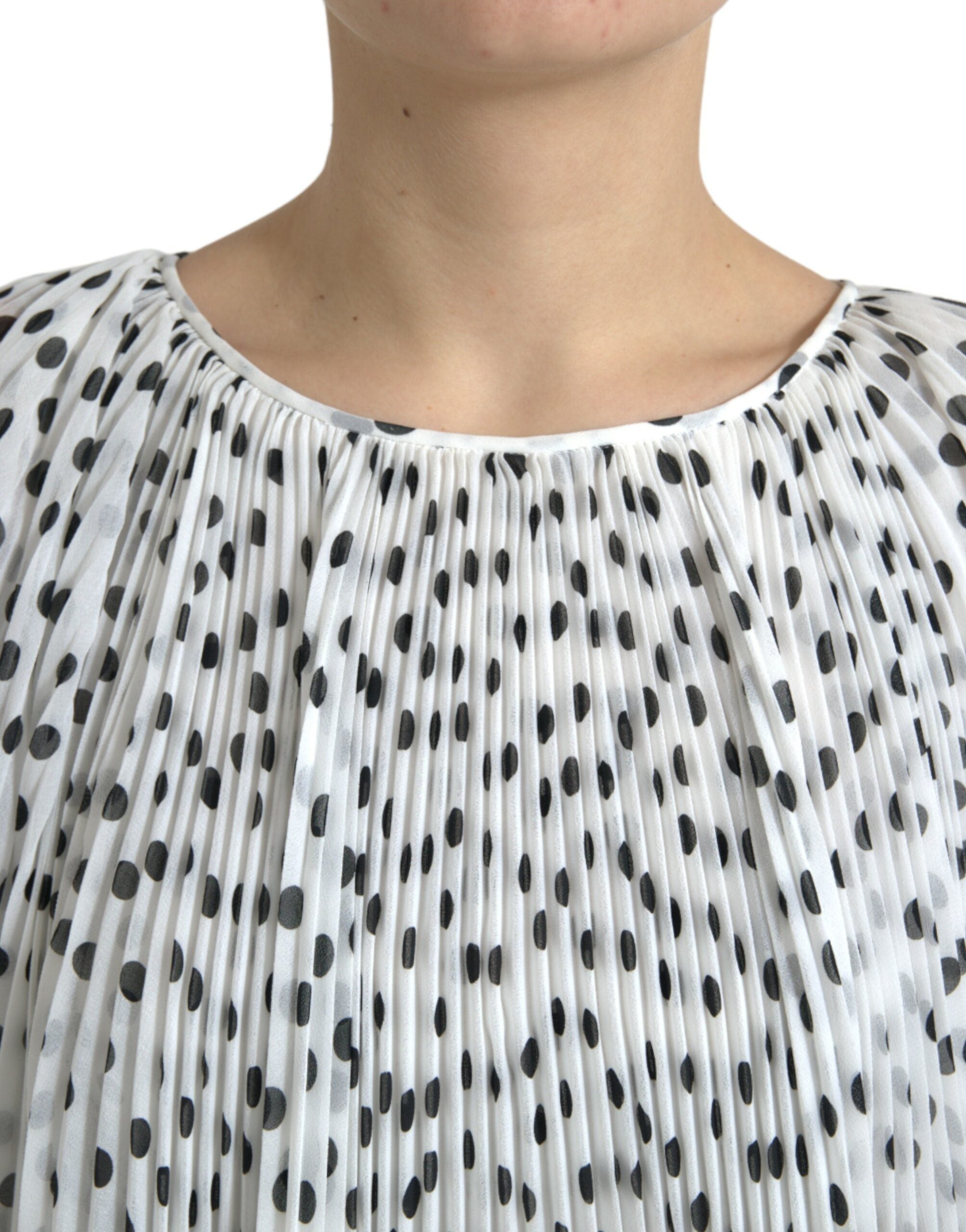 Елегантна макси рокля на точки Dolce & Gabbana