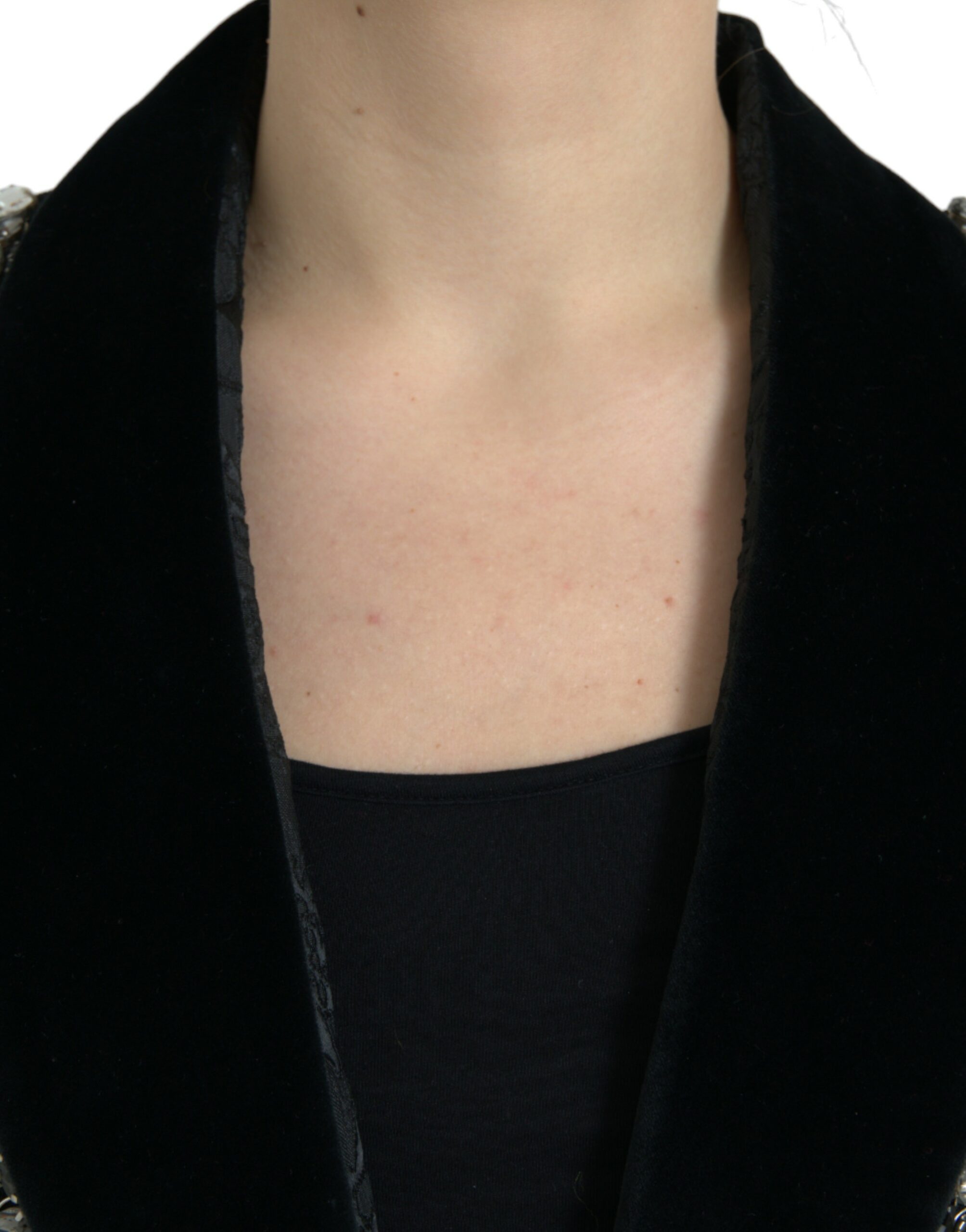 Елегантно украсено черно яке Dolce & Gabbana