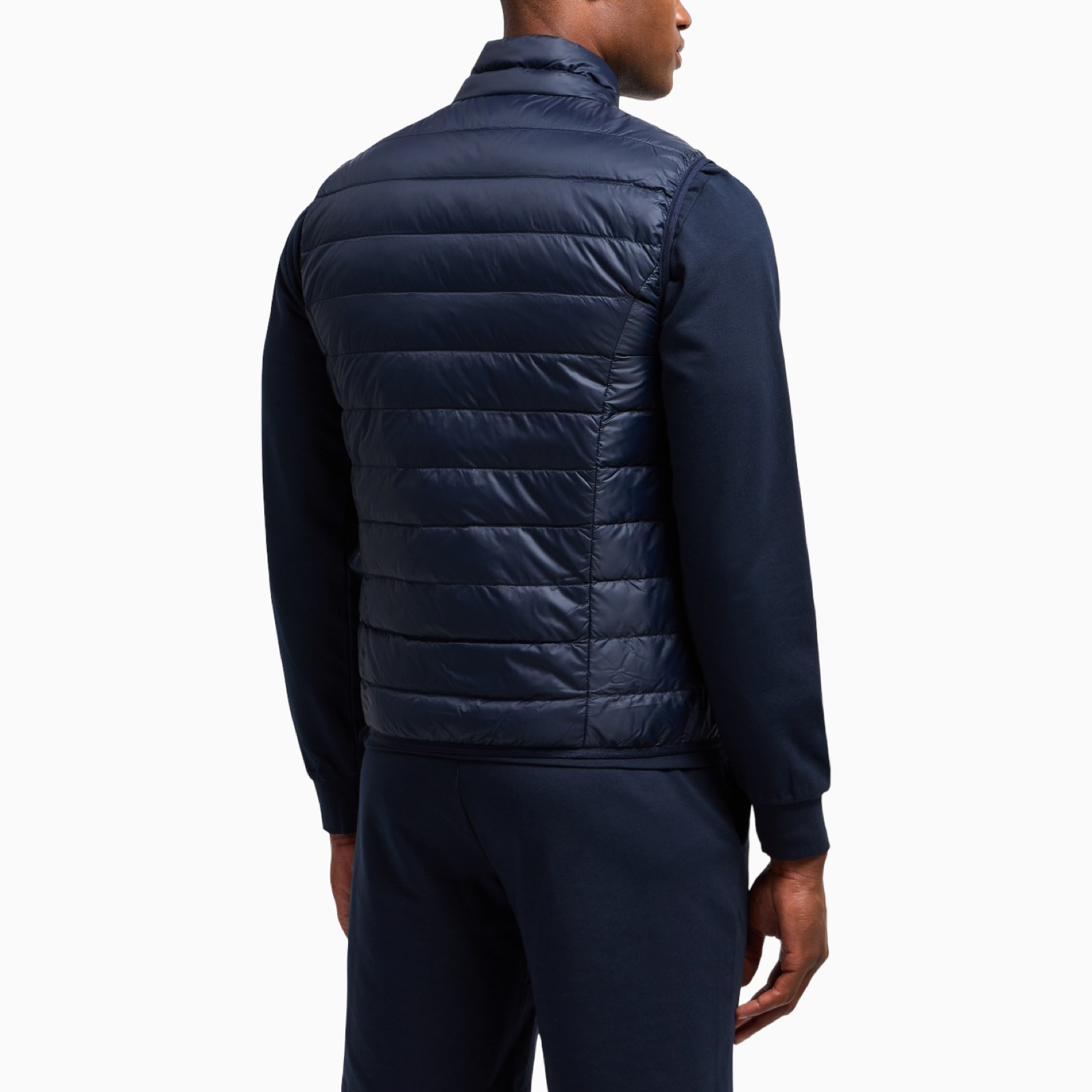 Мъжки син елек EA7 Emporio Armani Men Gilet 8NPQ06 PNGPZ Back View