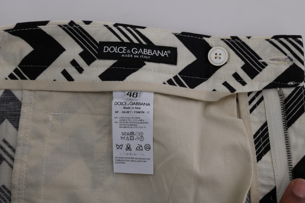Dolce & Gabbana Ежедневни къси панталони на райе до коляното