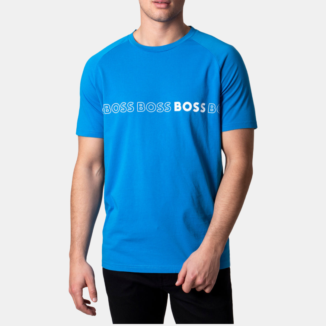 Мъжка синя тениска от органичен памук Hugo Boss 50491696