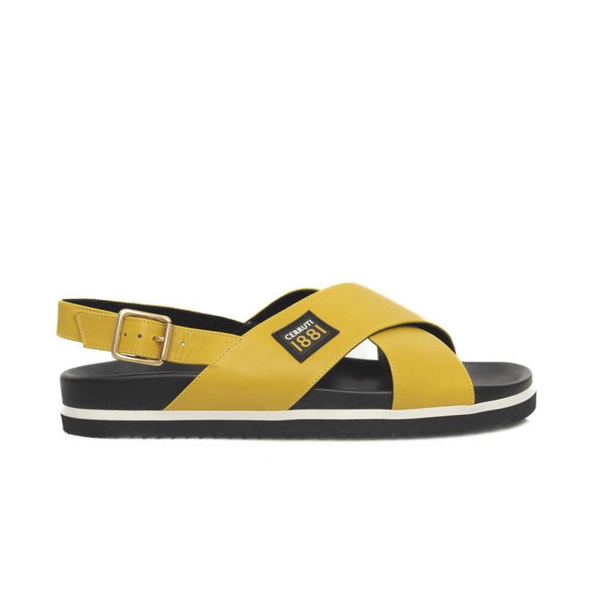 Дамски сандали Cerruti 1881 Yellow Calf Leather Women Sandal Lateral View