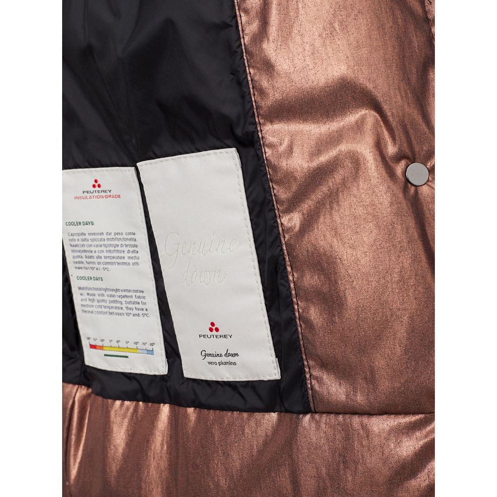 Дамско яке с косъм на качулката Women’s down jacket with fur hood Peuterey PED 3340 01181519 Bronze Inside view