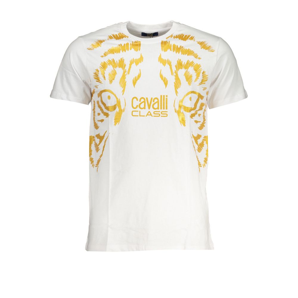Мъжка тениска Men's t-shirt Cavalli Class
QXT62VJD060 00053 White front view