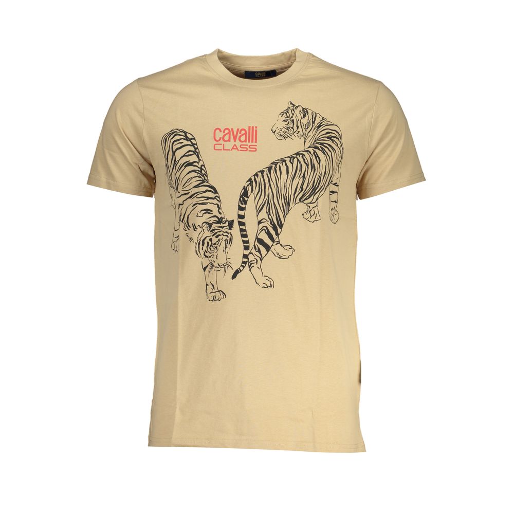 Мъжка тениска Men's t-shirt Cavalli Class
QXT62YJD060 00503 Beige front view