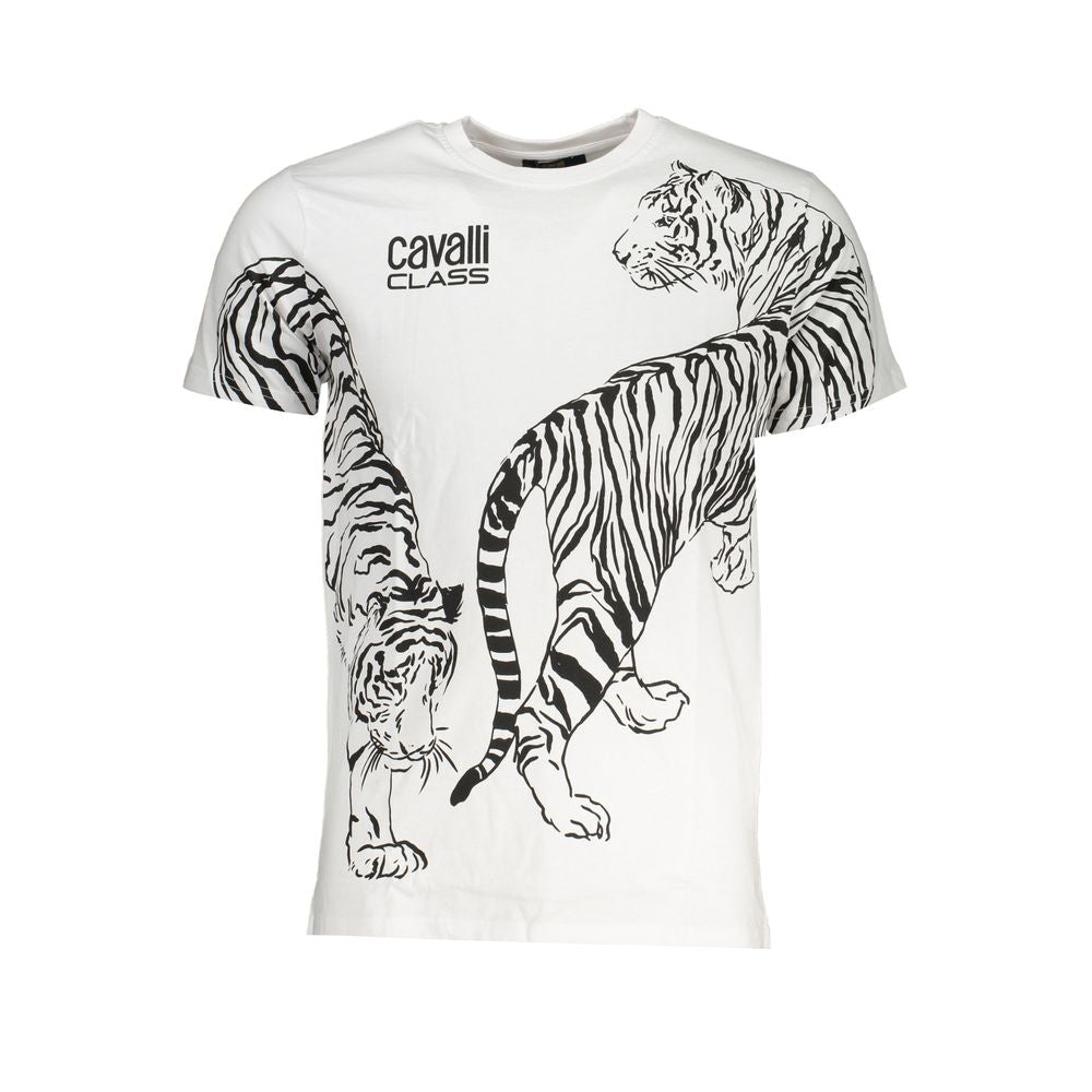 Мъжка тениска Men's t-shirt Cavalli Class
QXT62SJD060 00053 White front view