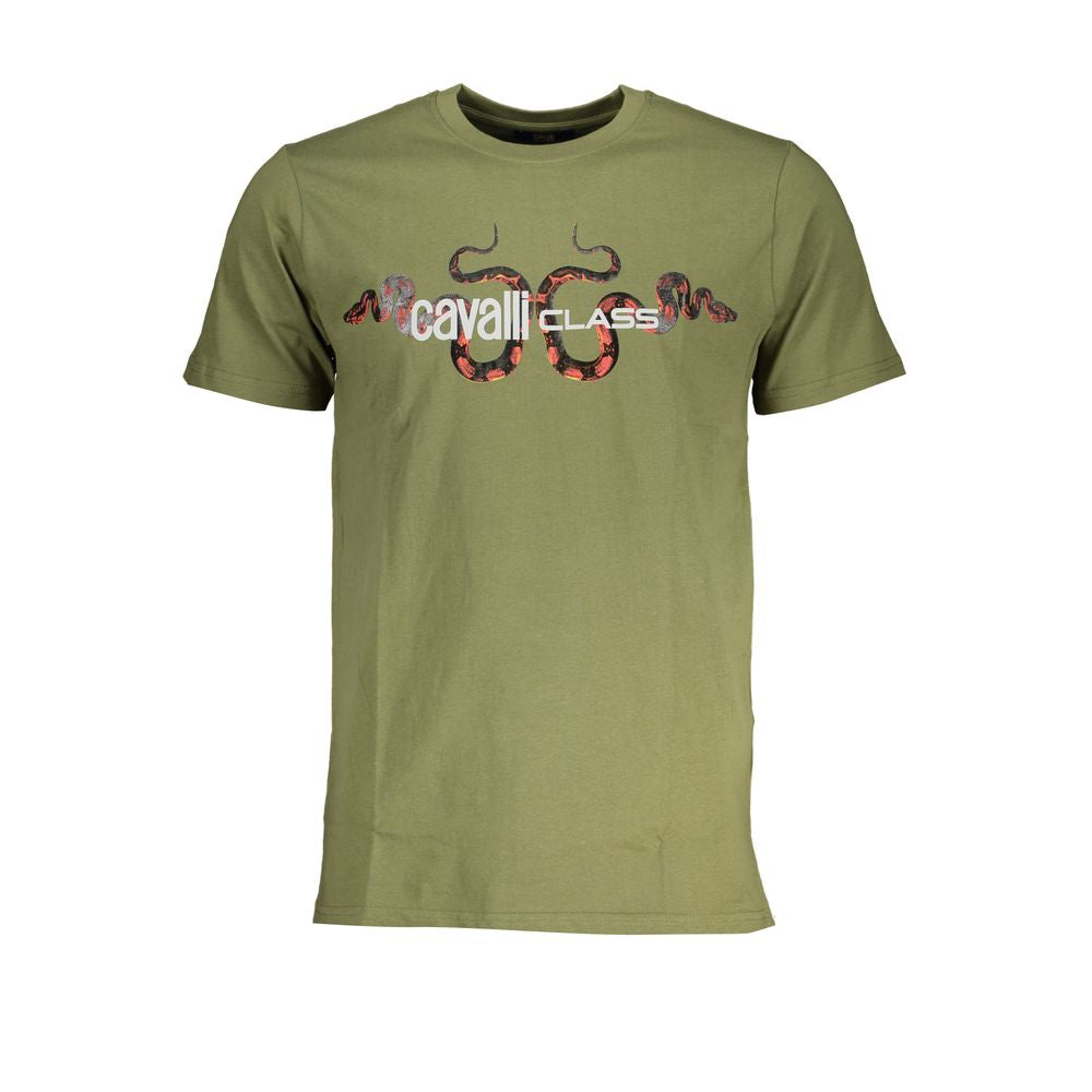 Мъжка тениска Men's t-shirt Cavalli Class
QXT63GJD060 04050 Military green front view