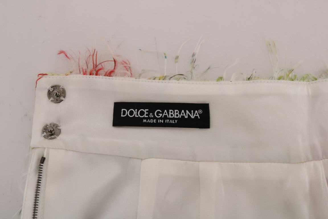 Елегантна пола молив с висока талия на цветя Dolce & Gabbana