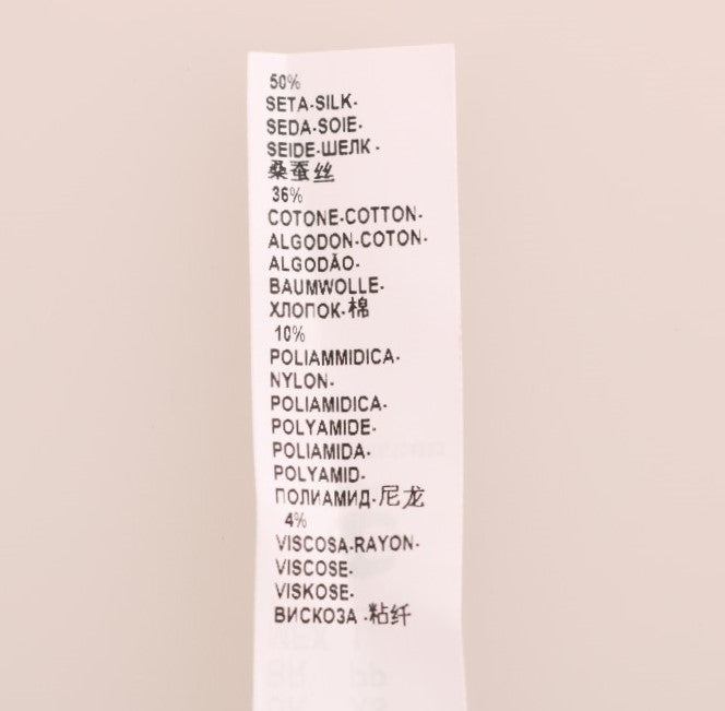 Елегантна черна копринена рокля с дантелена риза Dolce & Gabbana