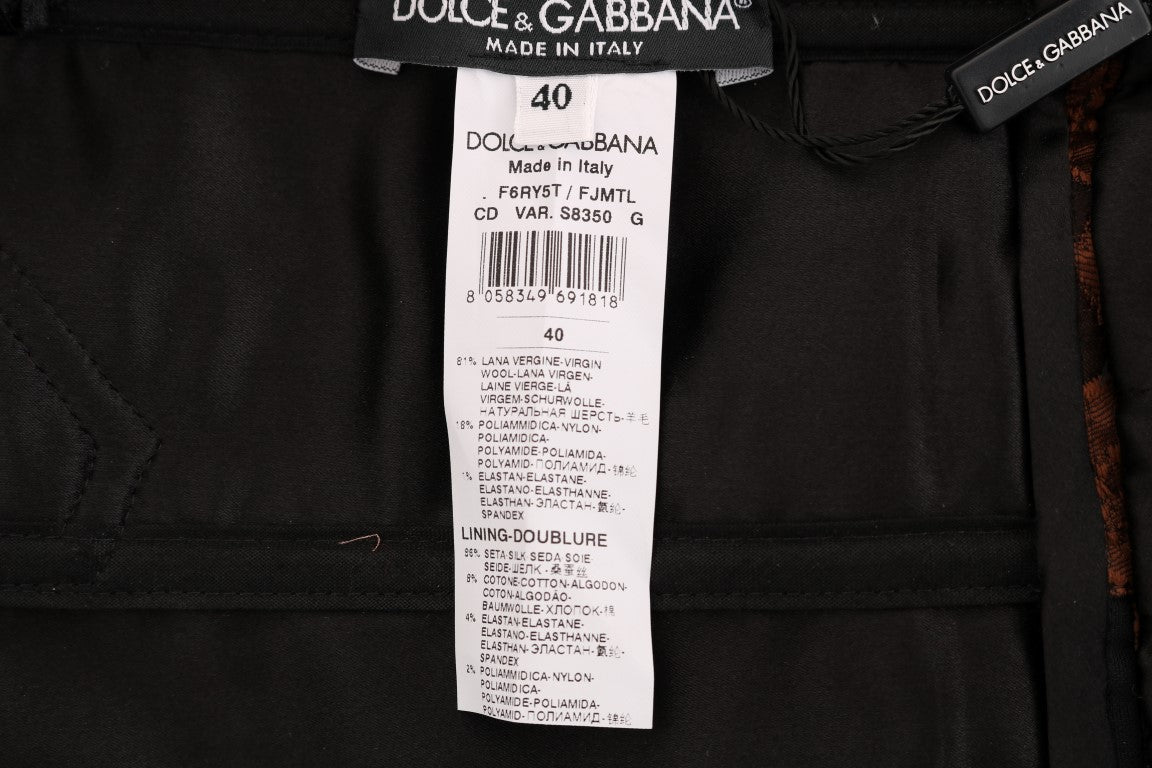 Dolce & Gabbana Chic кафява мини рокля от вълнена смес