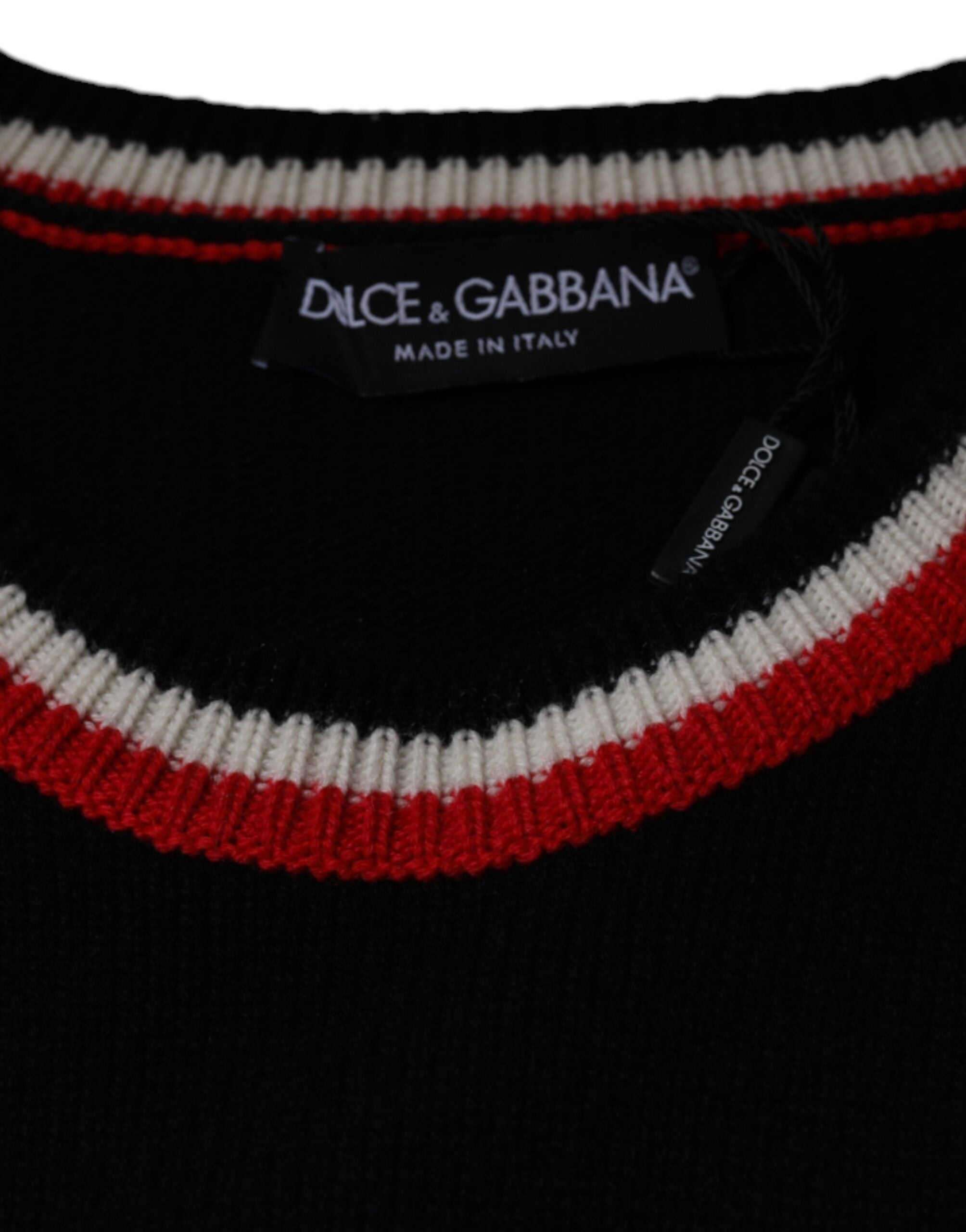 Пуловер пуловер Dolce & Gabbana с черно кашмирено прасе на годината