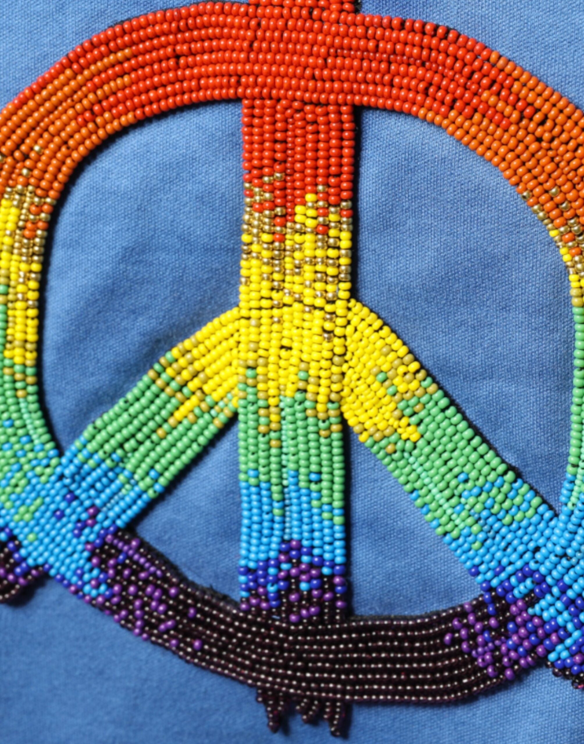 Памучна тениска Dolce & Gabbana Blue Tie-Dye Peace Sign