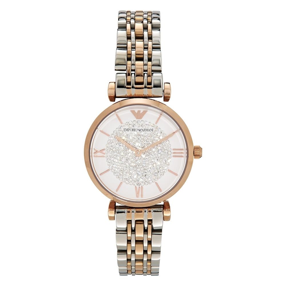Сребърен стоманен часовник Emporio Armani