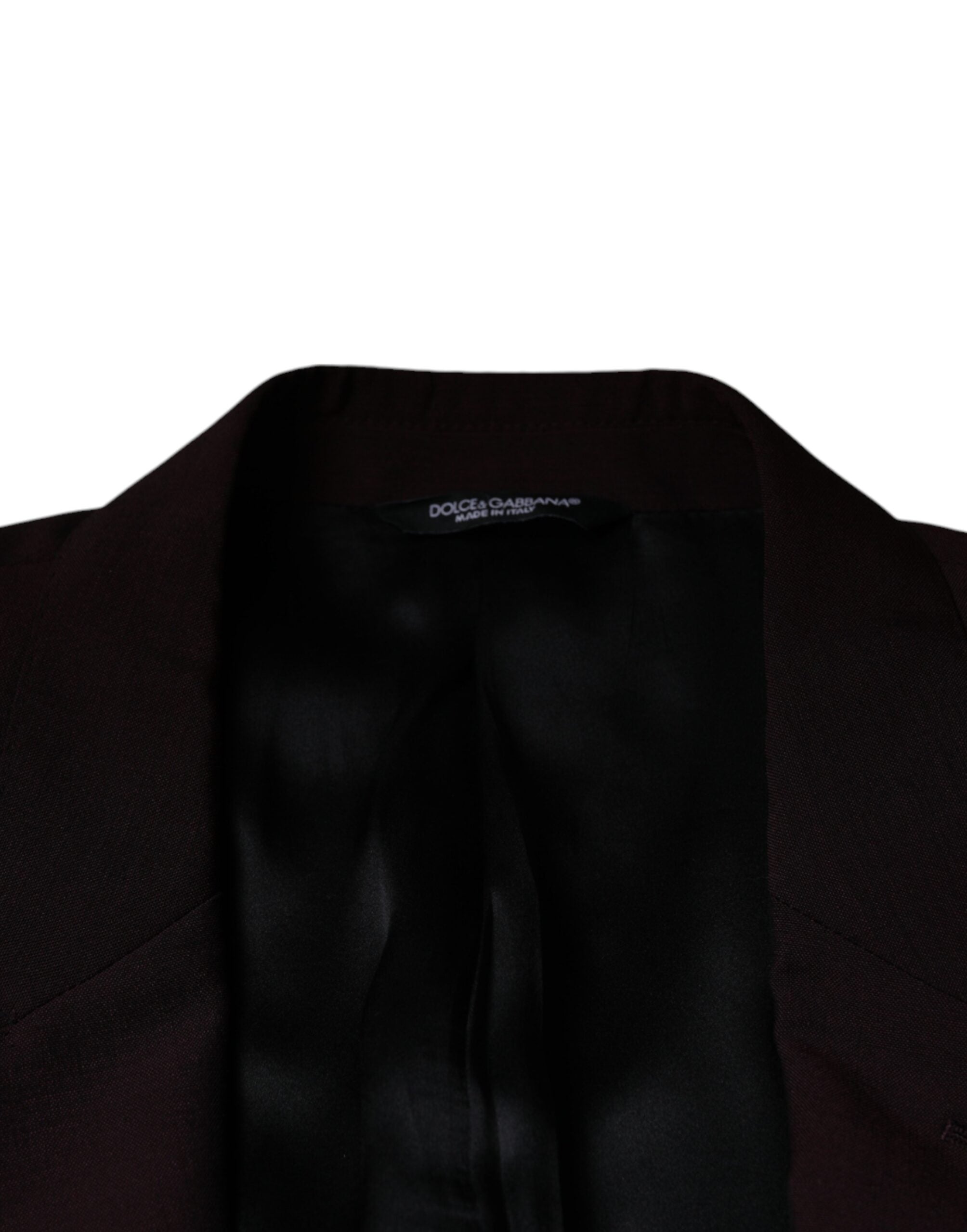 Вълнена едноредна рокля Dolce & Gabbana Bordeaux Blazer