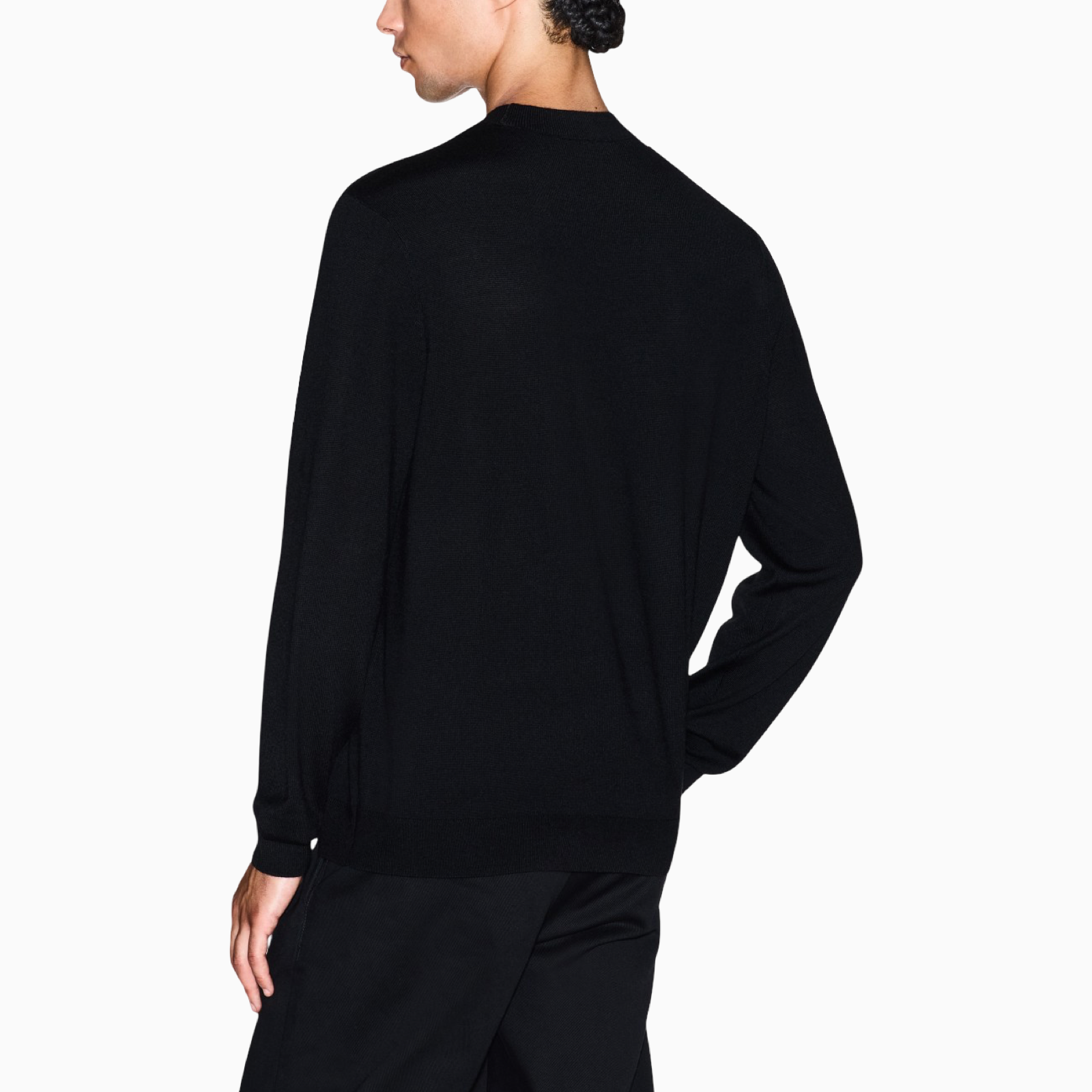 Мъжки черен пуловер Armani Exchange Men Sweater XM001329 AF11982 Back View