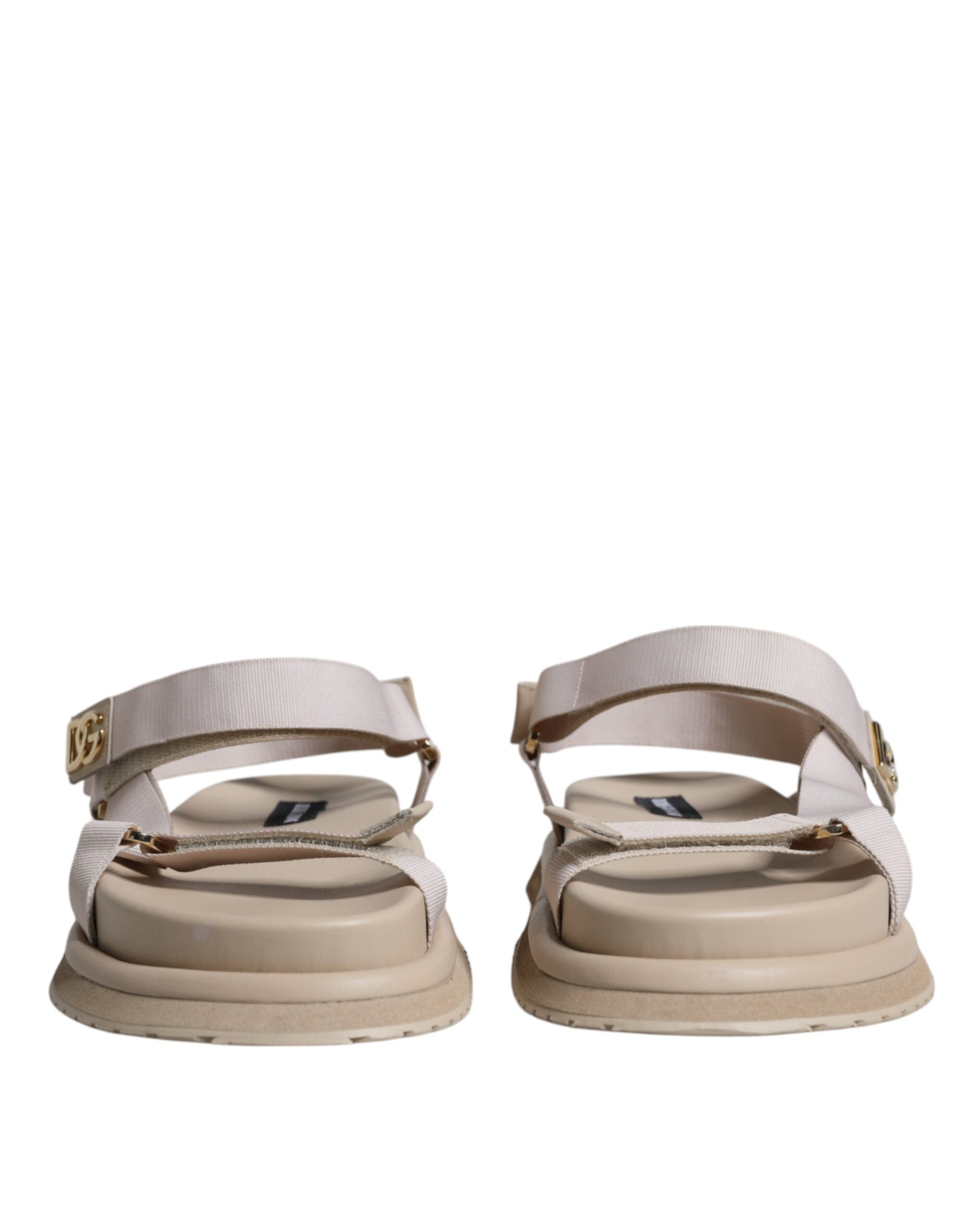 Мъжки сандали Dolce & Gabbana Beige Nappa Devotion Strap
