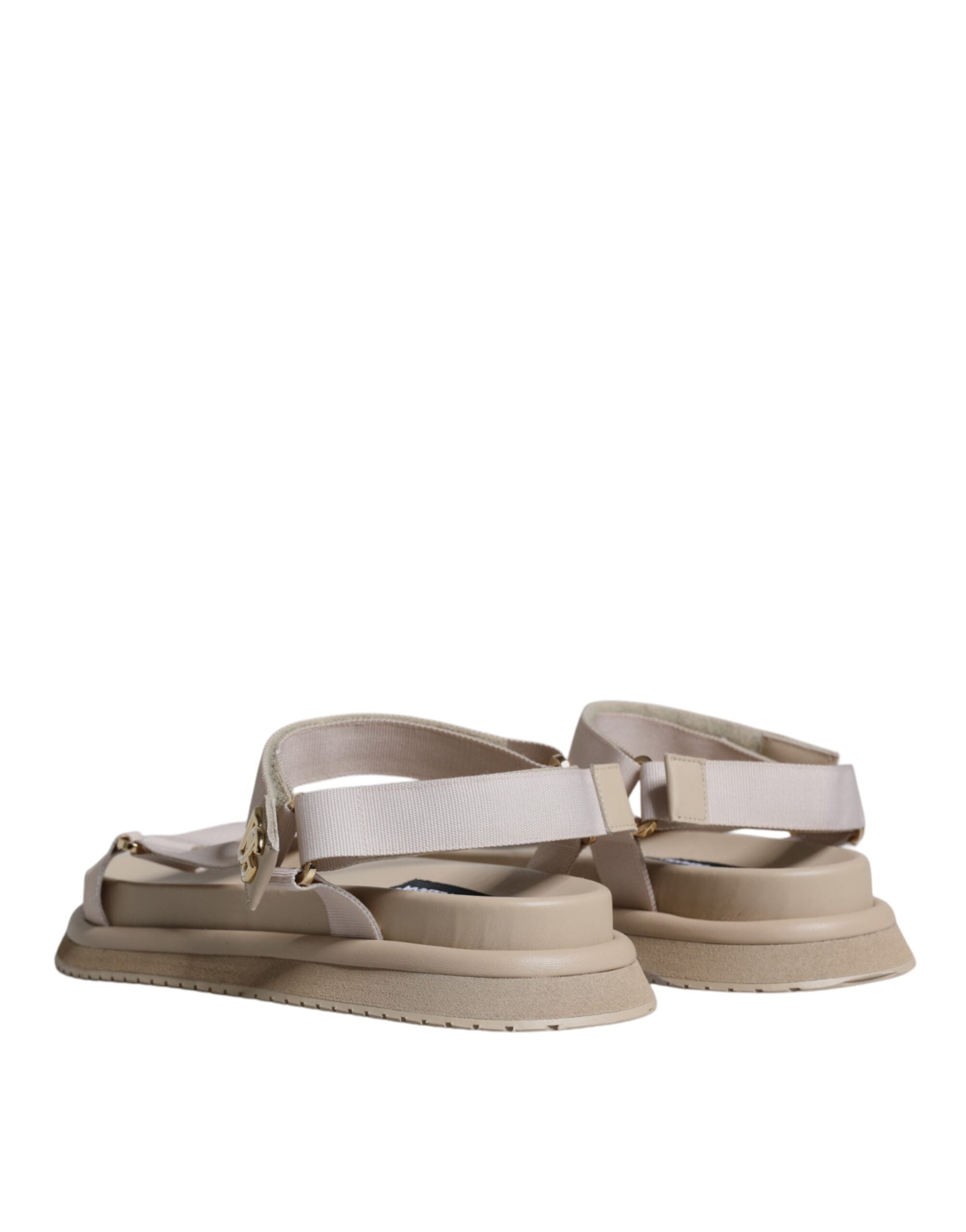 Мъжки сандали Dolce & Gabbana Beige Nappa Devotion Strap