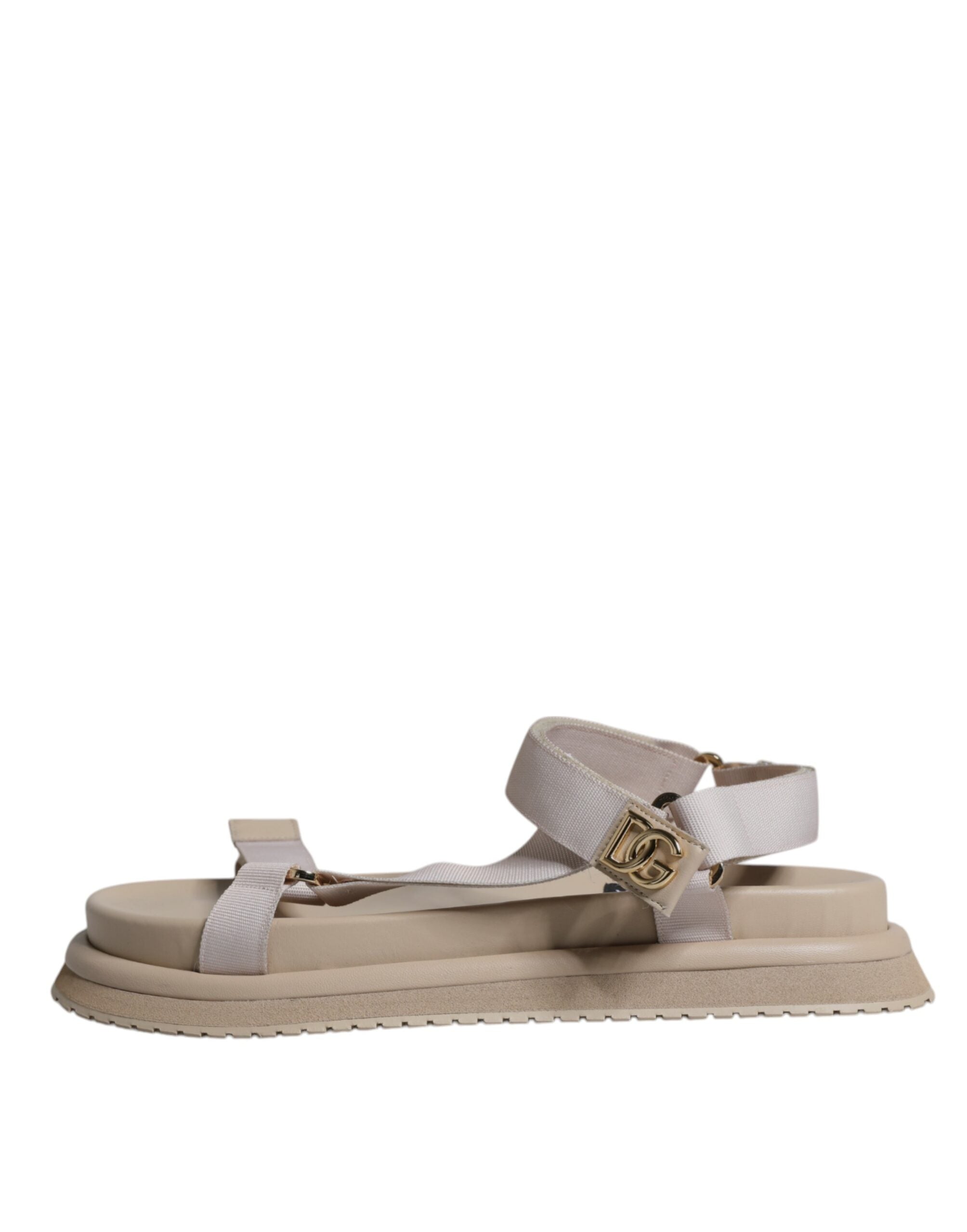 Мъжки сандали Dolce & Gabbana Beige Nappa Devotion Strap
