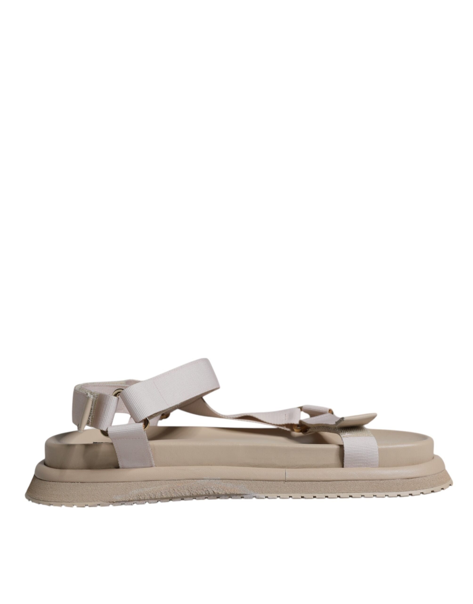 Мъжки сандали Dolce & Gabbana Beige Nappa Devotion Strap