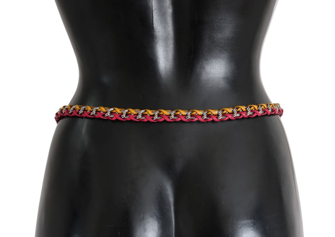 Dolce & Gabbana елегантен многоцветен колан, украсен с кристали