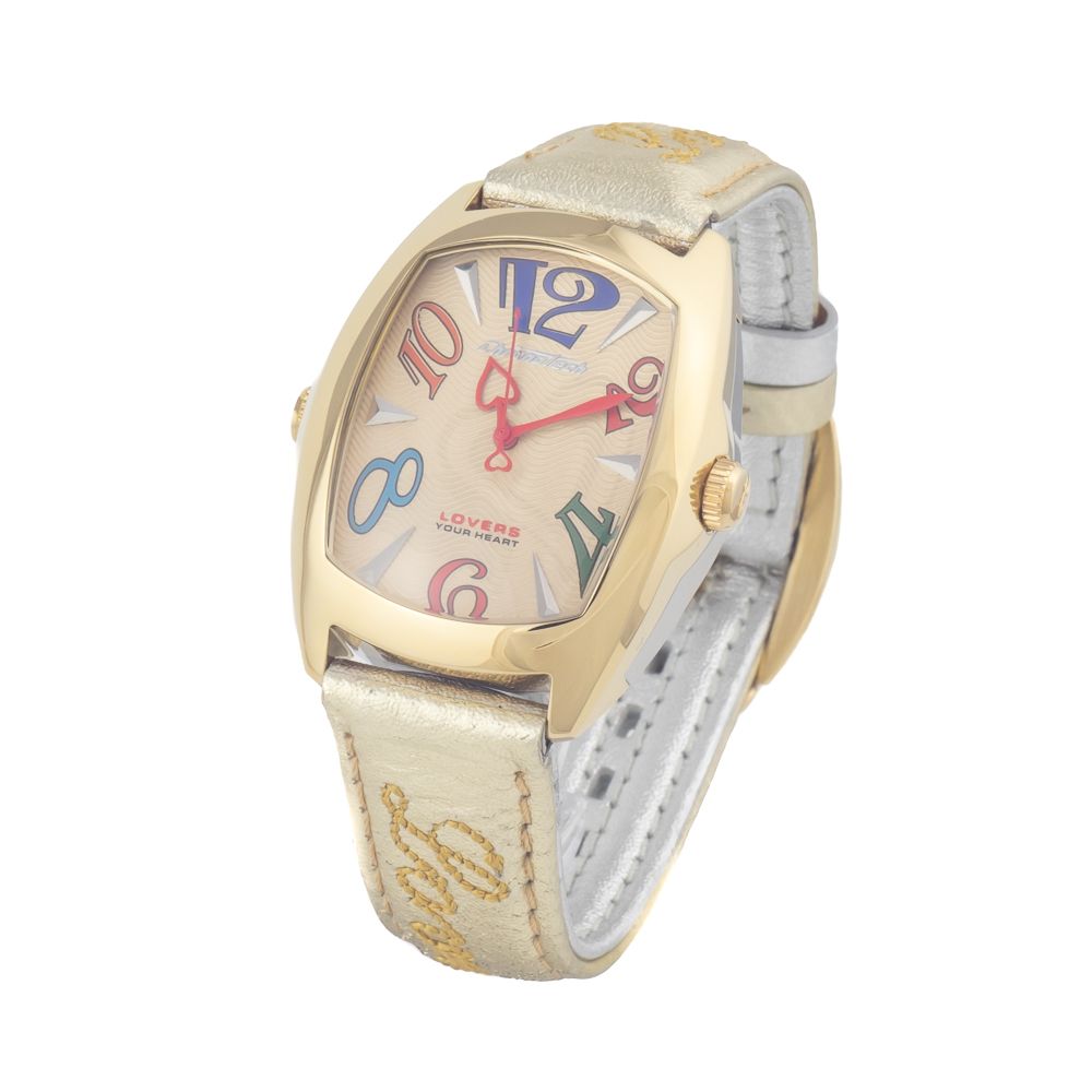 Сребърен кожен часовник Chronotech