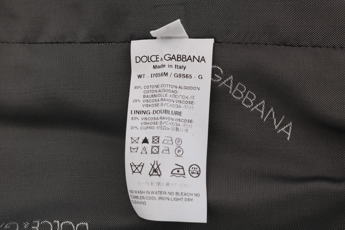 Елегантна жилетка на сиви райета на Dolce & Gabbana