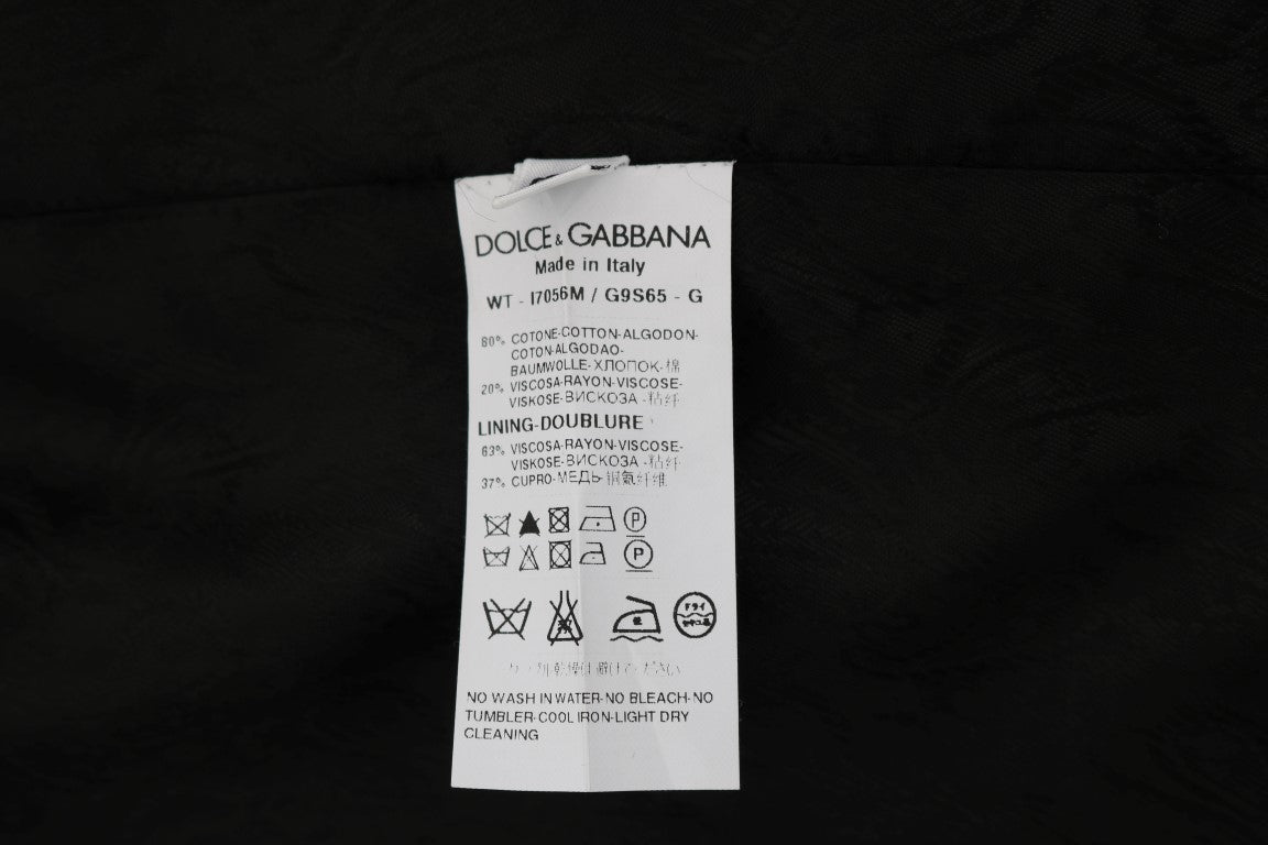 Елегантна черна едноредна жилетка Dolce & Gabbana