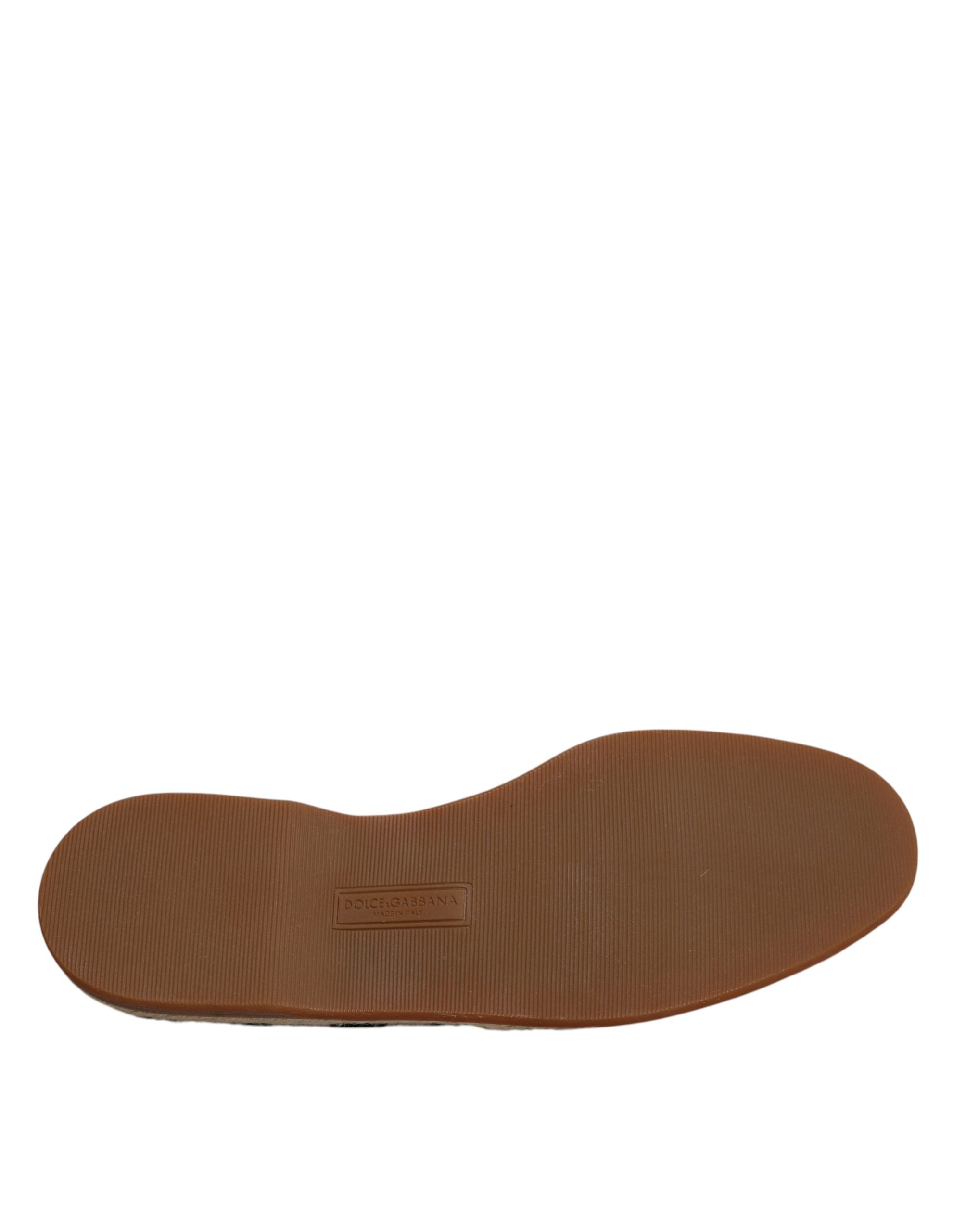 Обувки Dolce & Gabbana с еспадрили с черни бели ивици