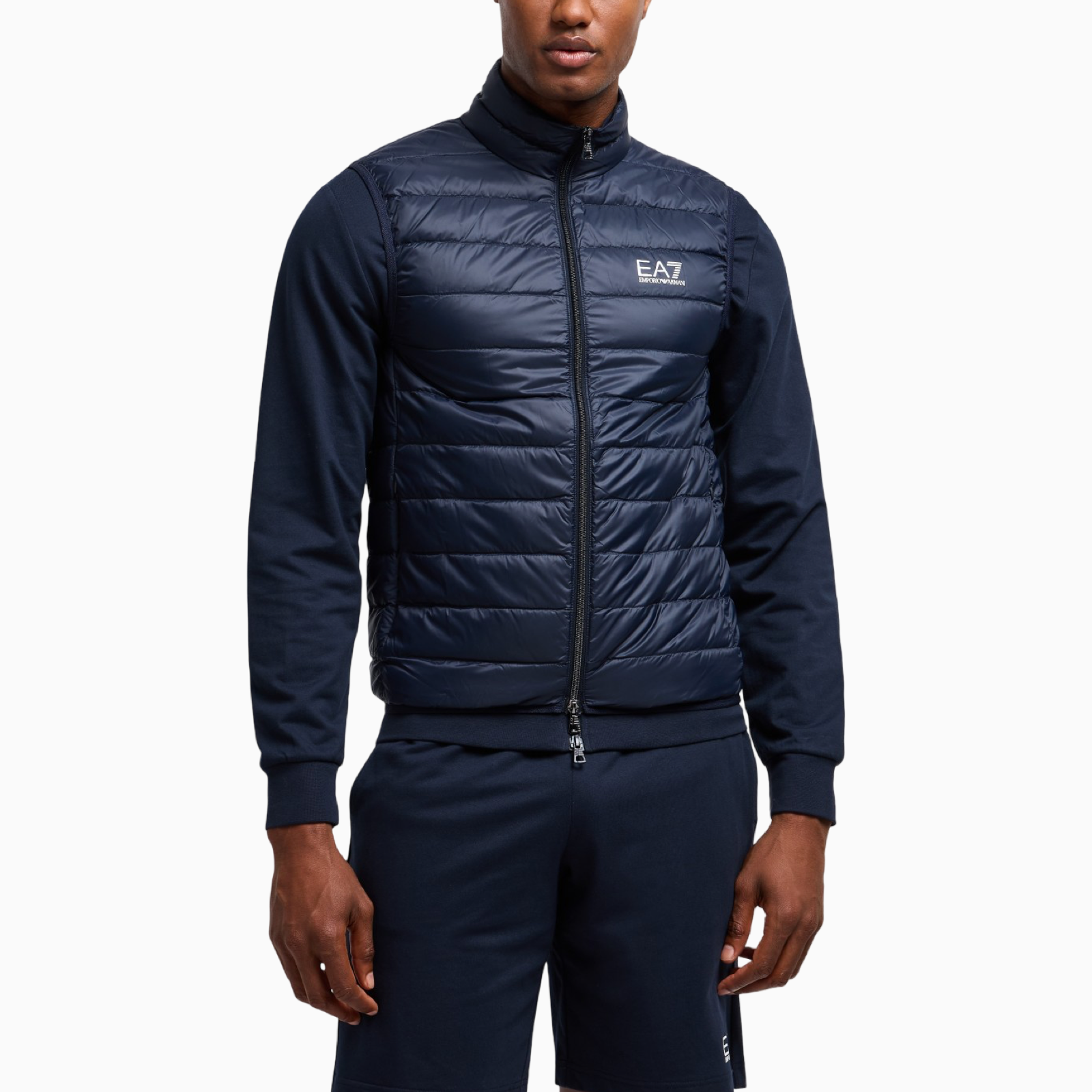 Мъжки син елек EA7 Emporio Armani Men Gilet 8NPQ06 PNGPZ Front View