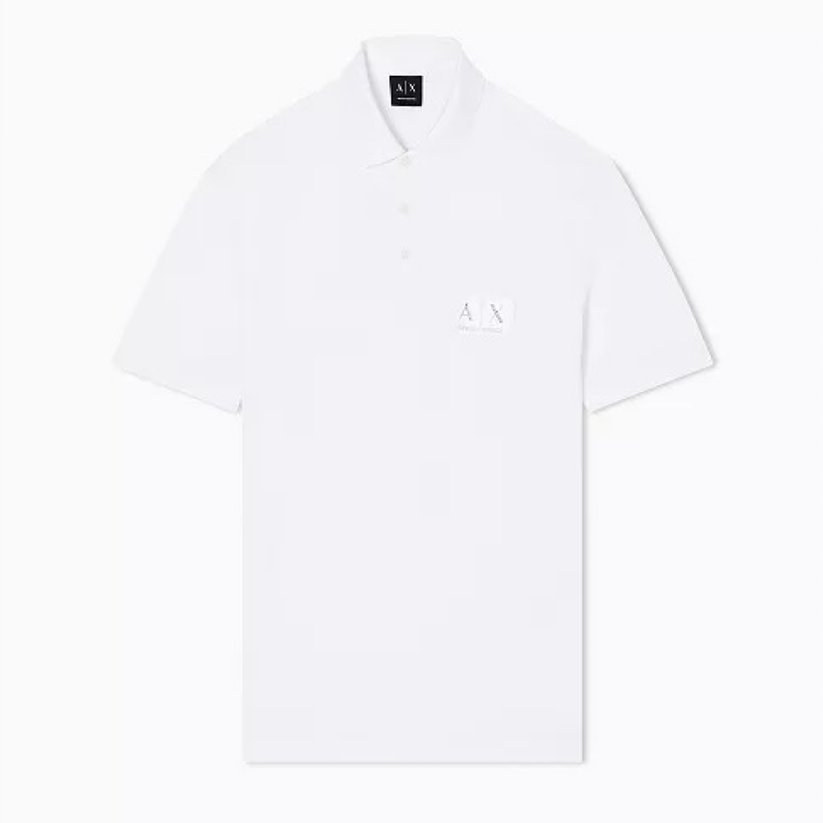 Дамска бяла поло тениска Armani Exchange Men Polo XM002232 AF10364 U0009 Front View