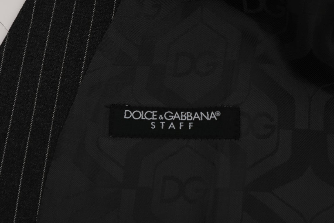 Елегантна жилетка на сиви райета Dolce & Gabbana