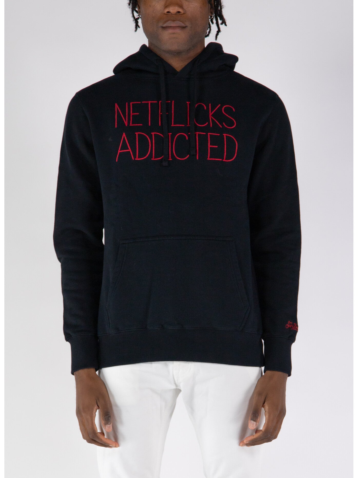 Мъжки суичър Men’s sweatshirt MC2 Saint Barth TRI0001 09926E Netflix Addicted lifestyle view